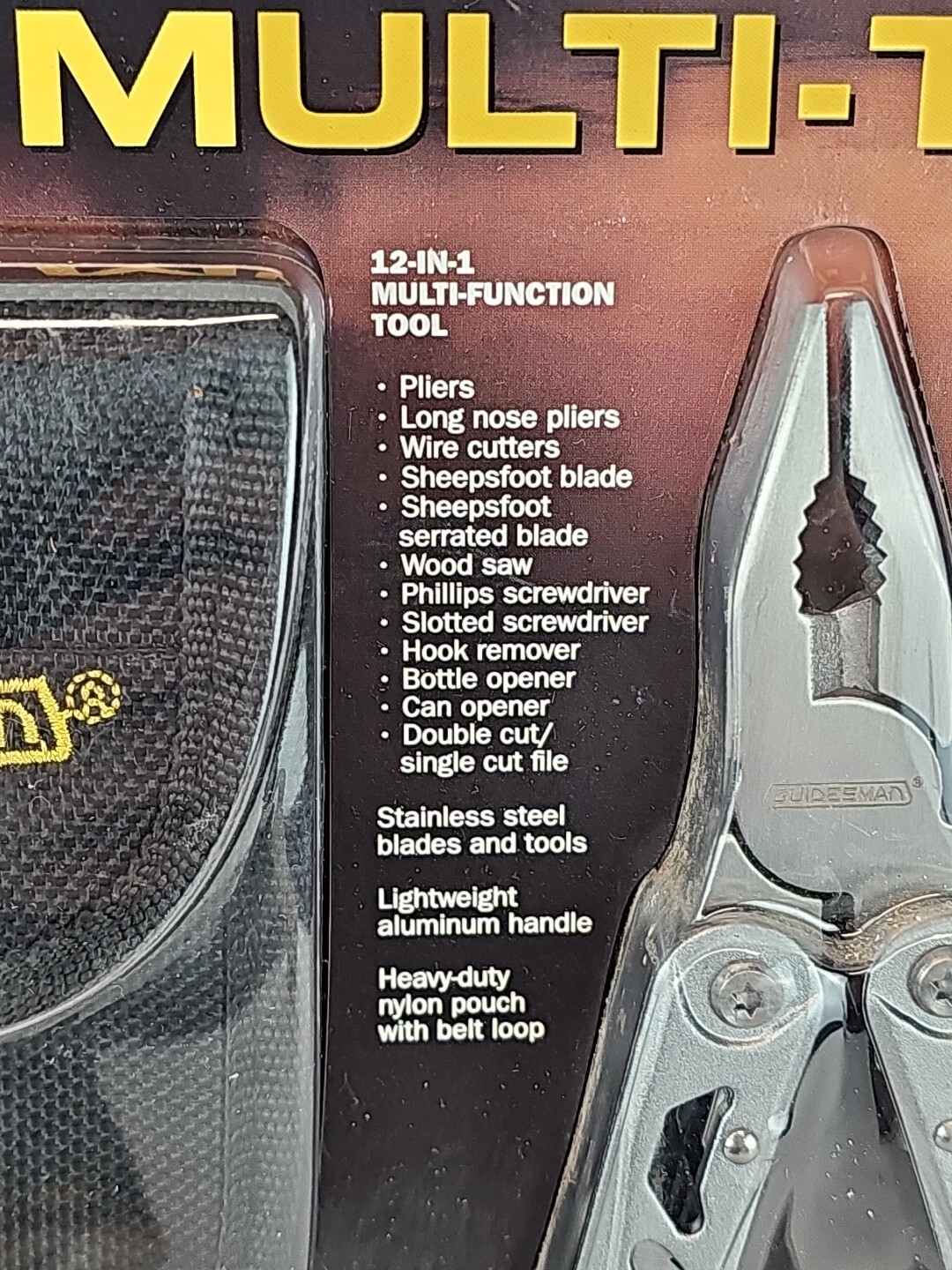 Guidesman 5 Piece Multi-tool set – Nylon Pouch With Belt Loop 243-2859
