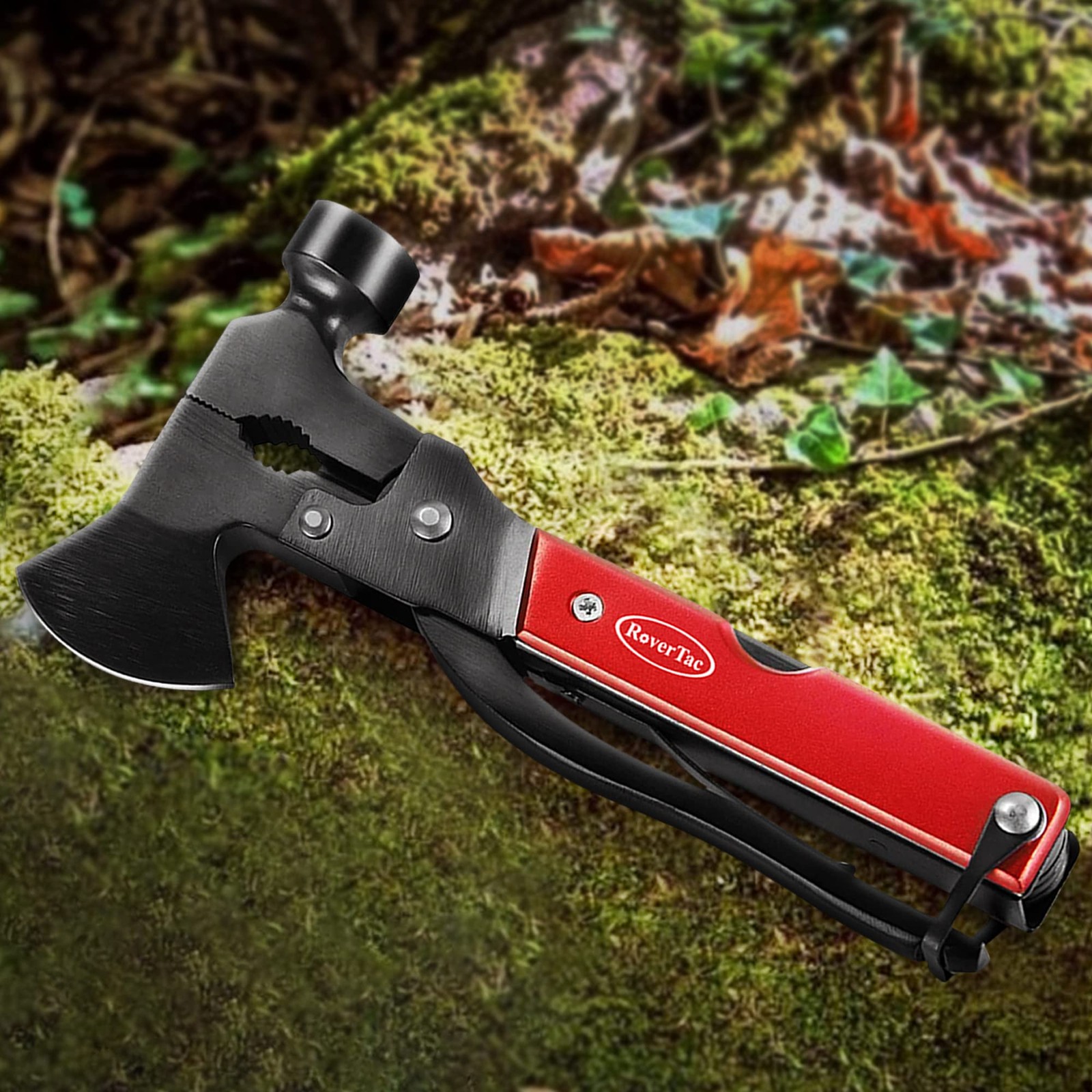 14-in-1 Multitool Axe: Camping Gear with Knife, Hammer, Saw, Opener, Screwdriver