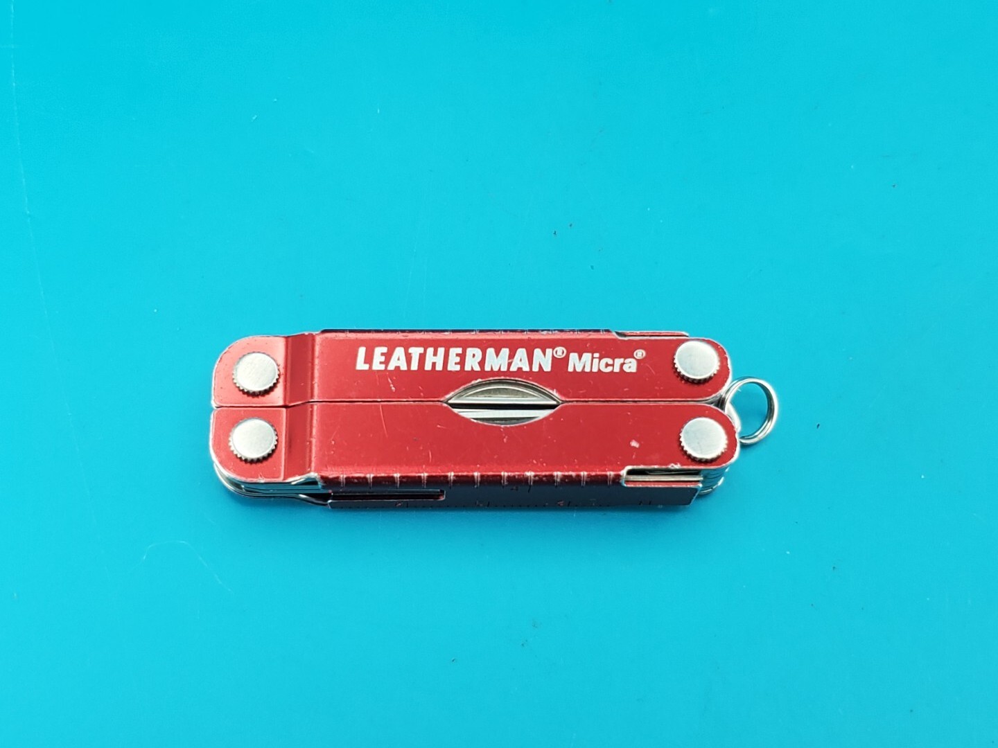 Leatherman Micra Multi-Tool, Knife, Scissors, Key Ring, Red!