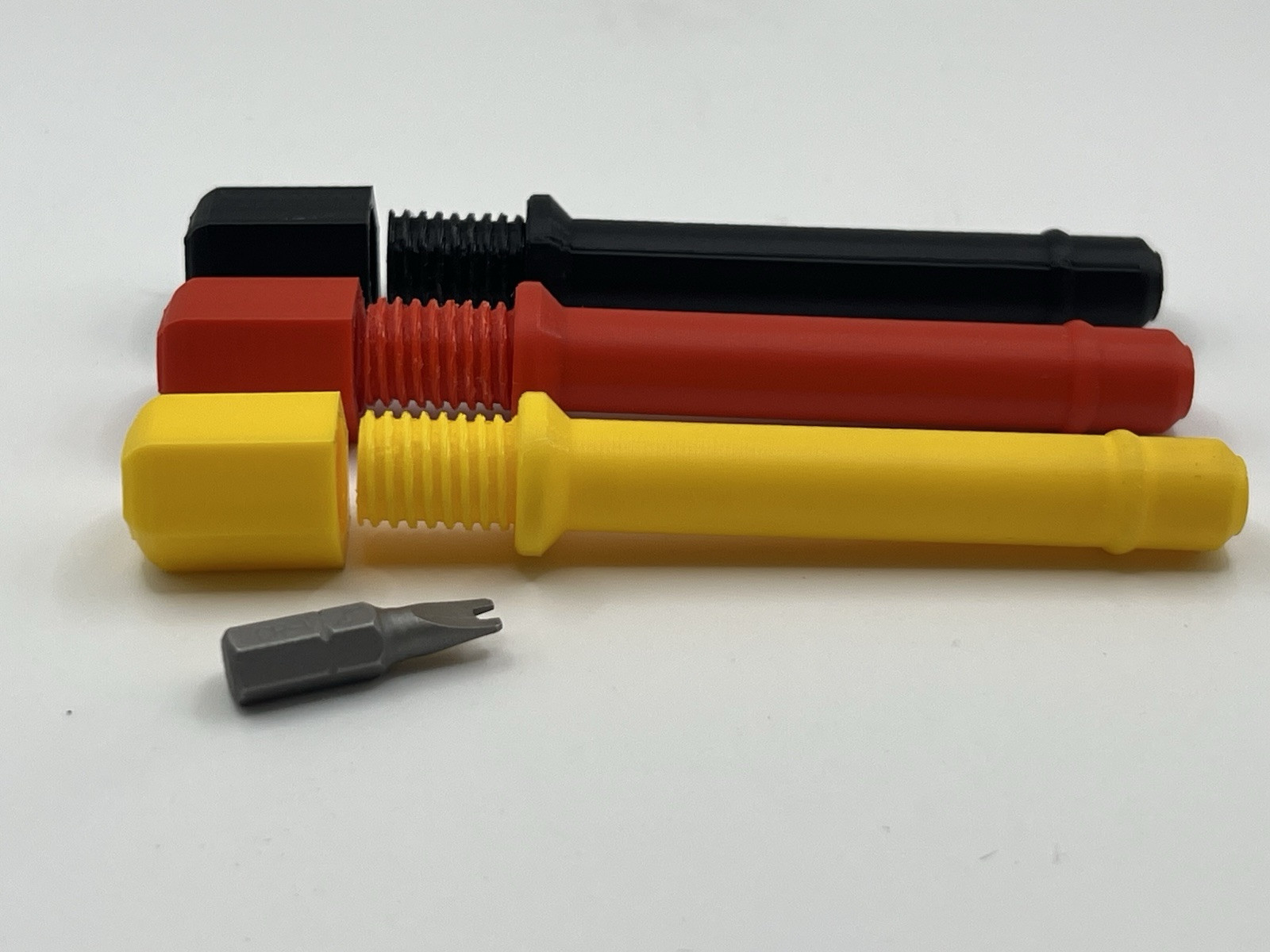 For Leatherman Ratcheting Bit Driver Case THREADED CAP Hex Bit/Flat Bit Carry