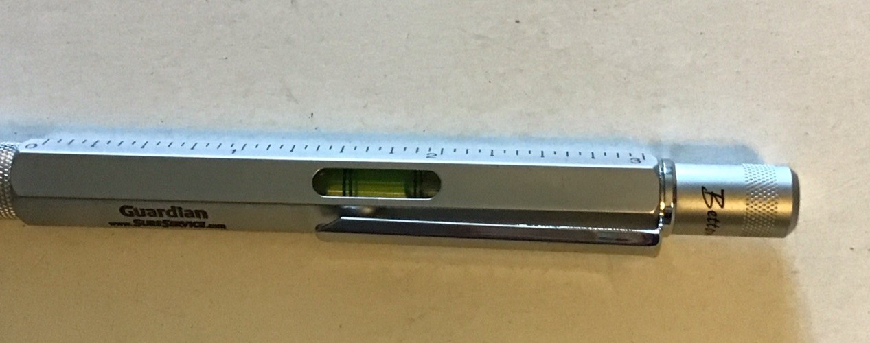Bettoni 5 In 1 Multi Tool Pen Set with Ruler Level Ballpoint Pen