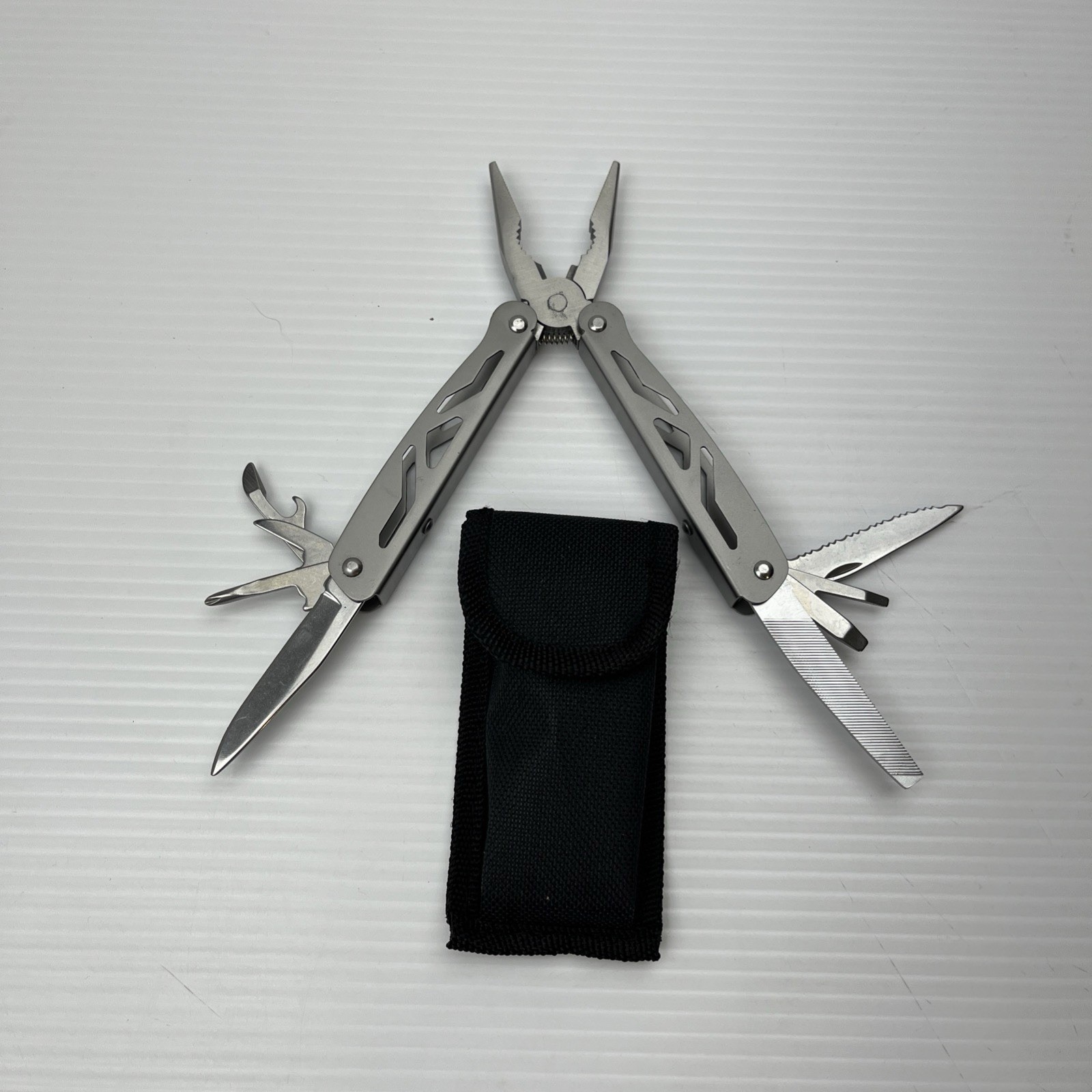 Multi Tool Pliers Knife File Saw Bottle Opener Survival Camping Gear