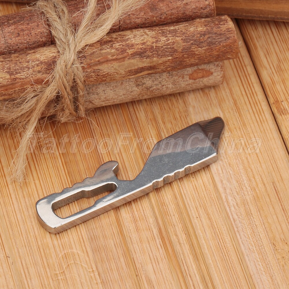 Mini Pocket Multi EDC Tool Pry Bar Bottle Opener Screwdriver Survival Keychain