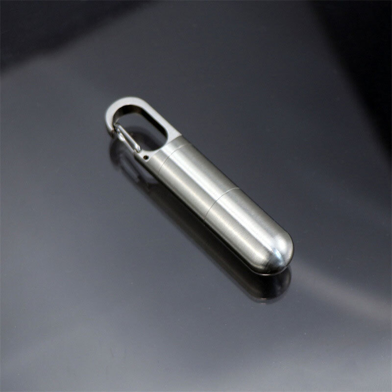 Outdoor Multilayer Waterproof Pill Case Key Chain Capsule Seal Container Box EDC