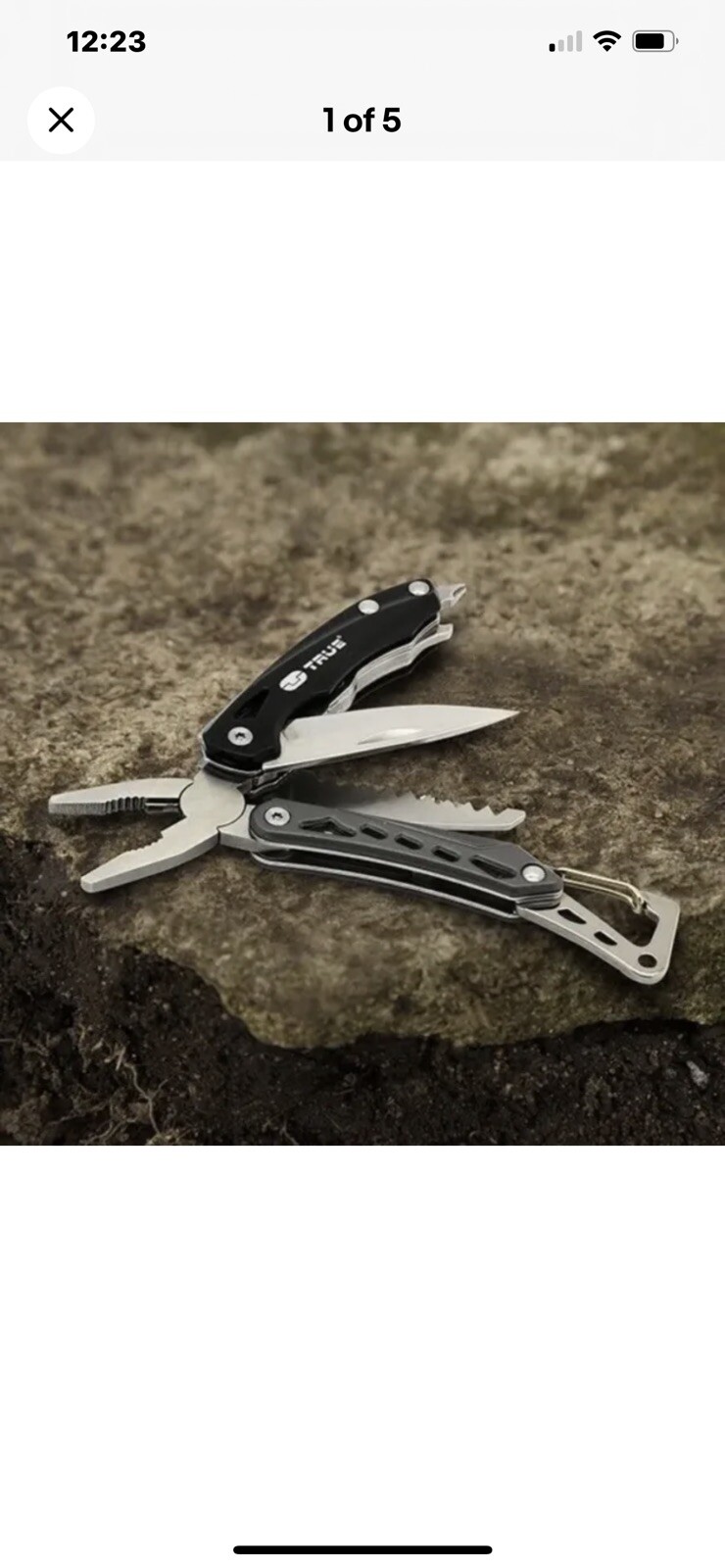 True Utility TU180F Seven Multi-Tool Saw Knife wire cutters Pliers Screwdriver