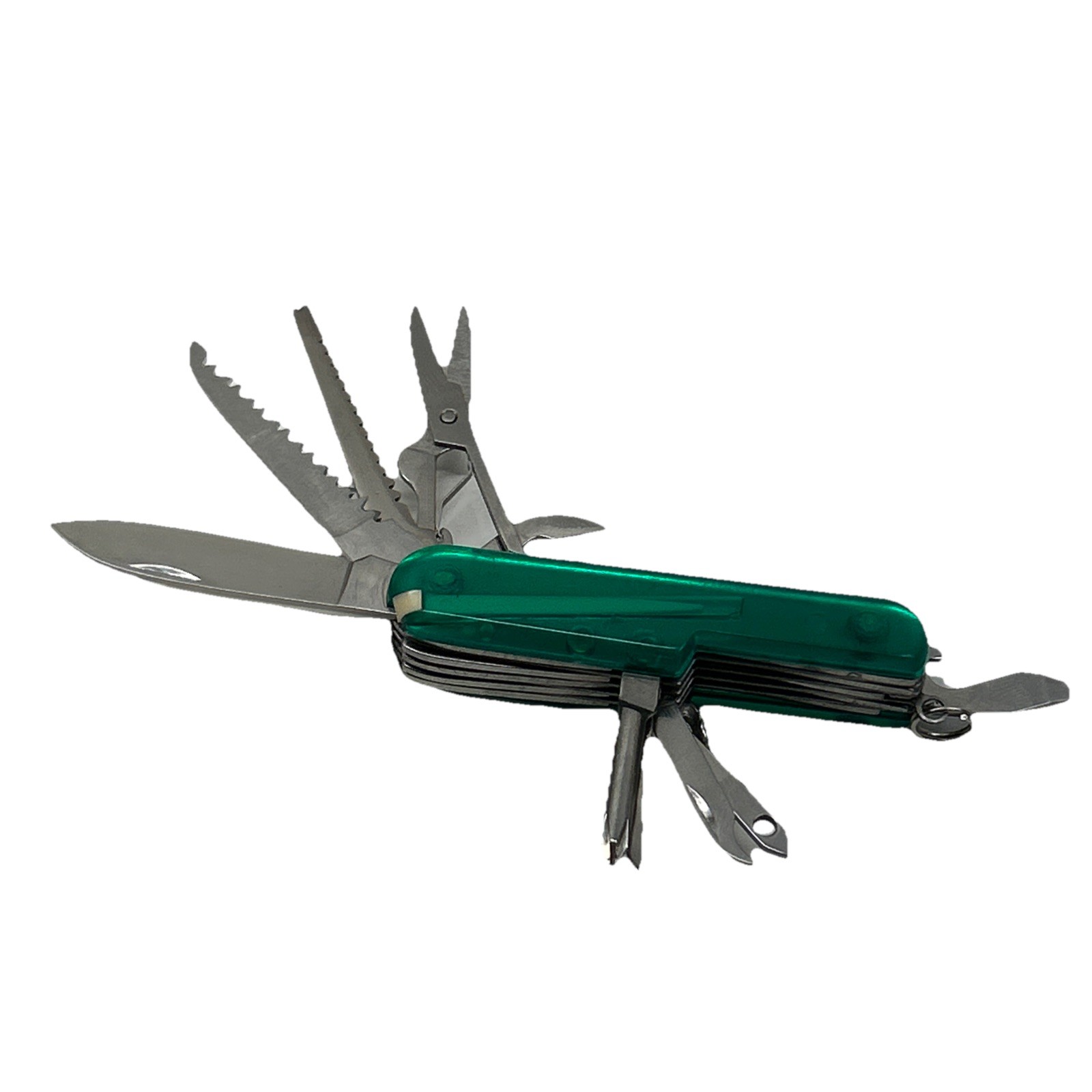 Green 3” Multi Tool With 13 Tools – Survival Knife Set – Stainless Steel