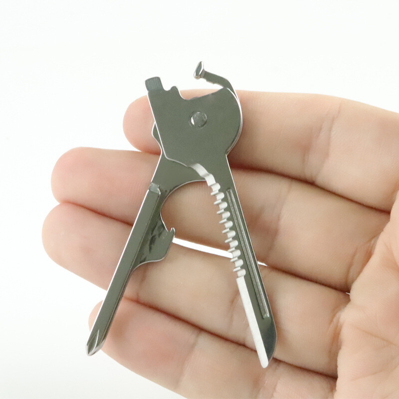 6 In 1 Keychain Multi-tool Key Screwdriver Mini Knife Camping and Daily Tool