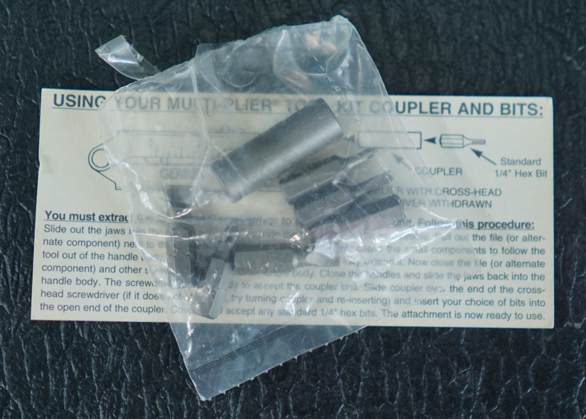 Gerber Black Multi-Plier Tool Kit w/ cloth sheath box 55200 NOS