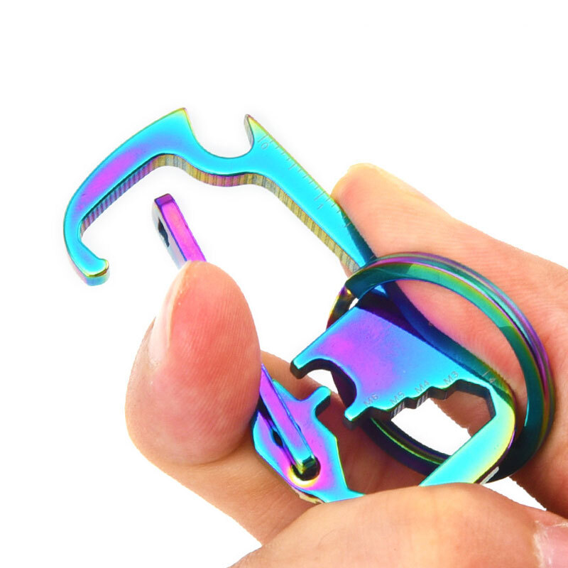 Outdoor EDC Multi Tools Waist Hanging Carabiner Creative Portable Keychain