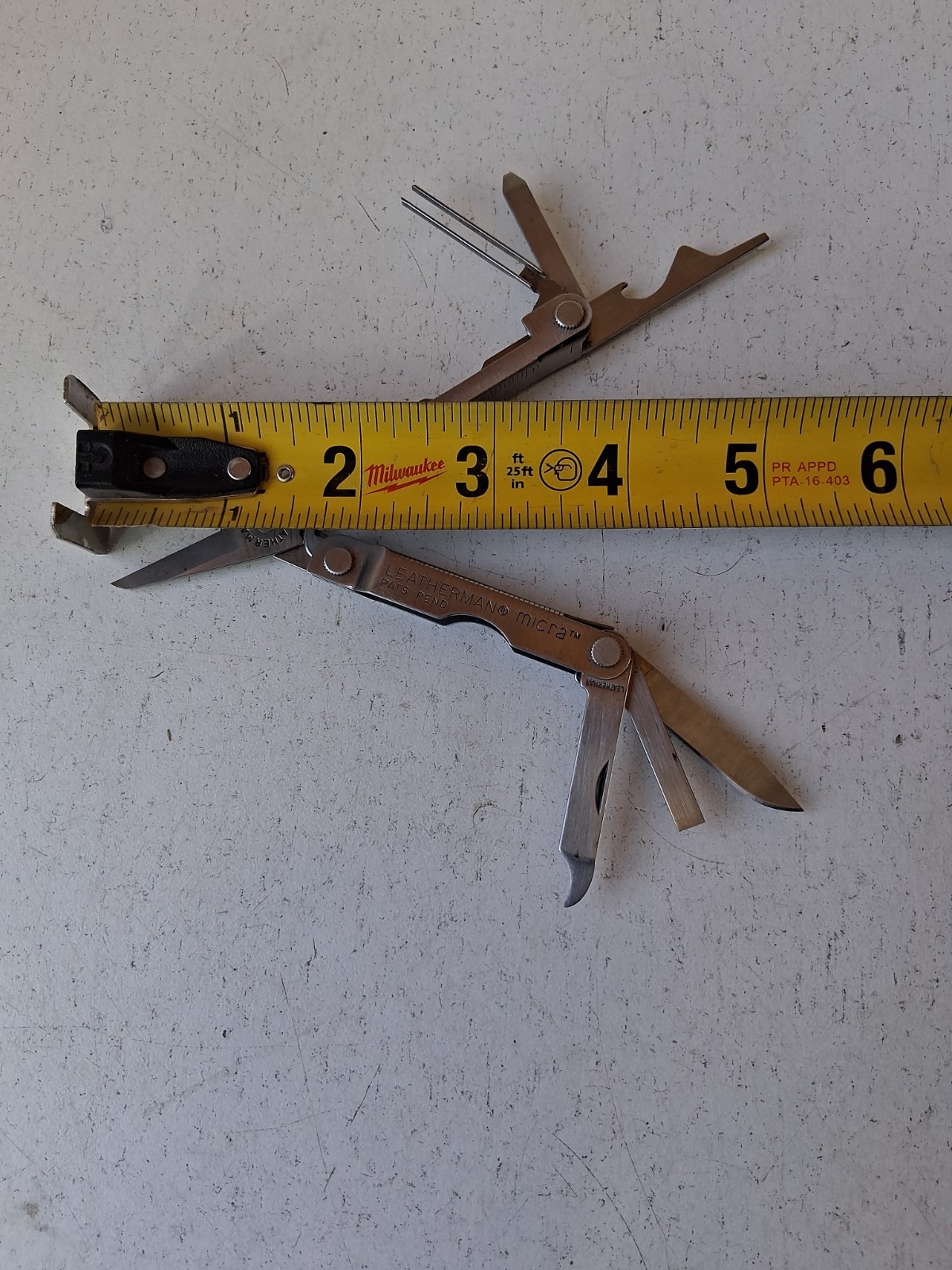 Leatherman Bosch Micra Multi-Tool, Knife, Scissors, Key Ring, Stainless