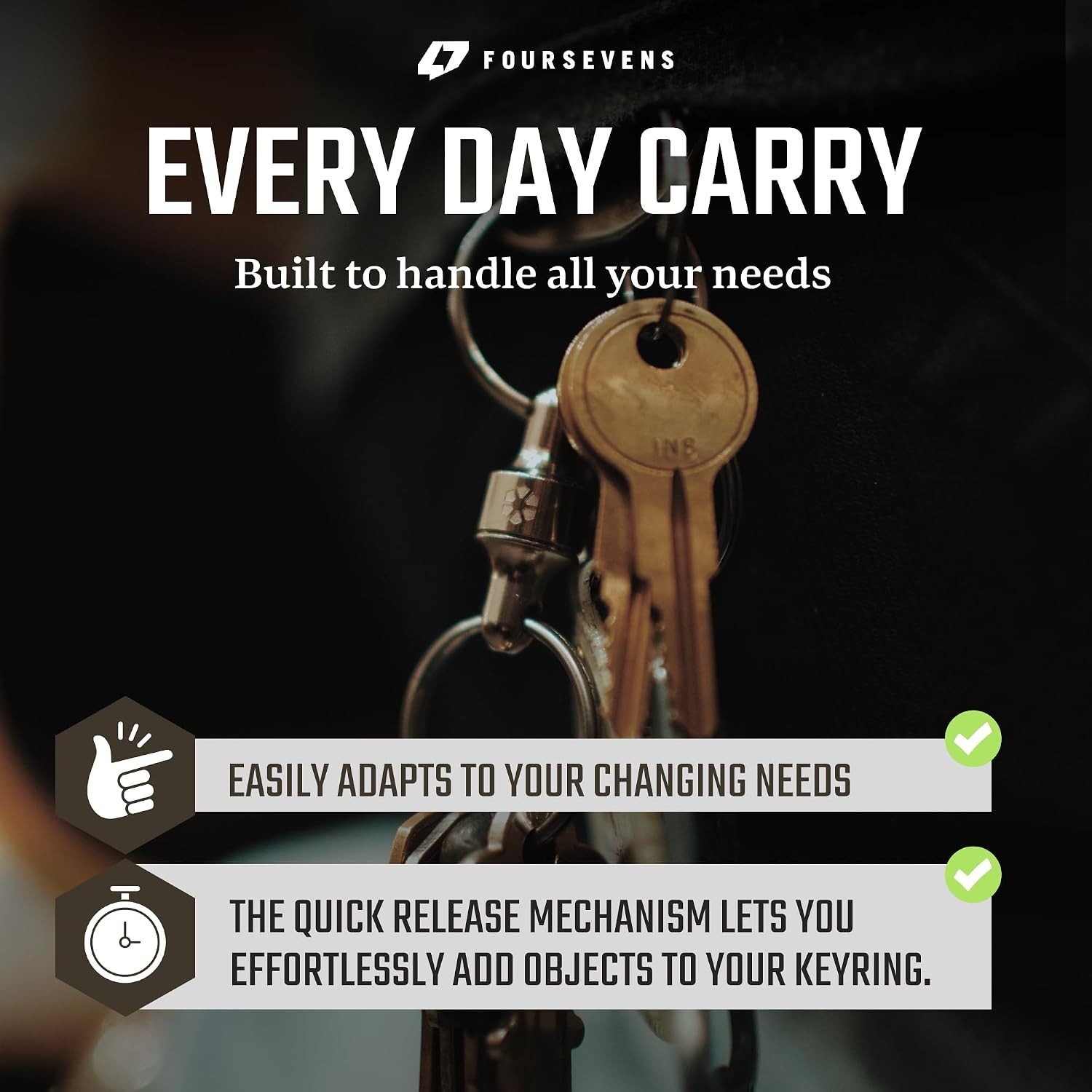 Kappa Quick Release EDC Keychain – Stylish & Secure