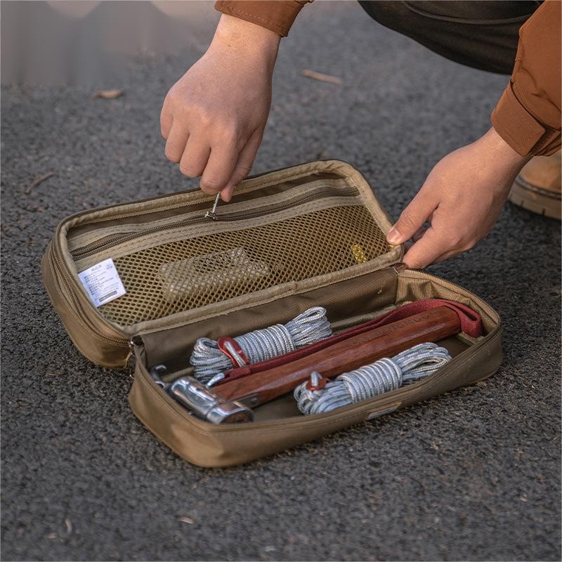Outdoor camping double-layer thick waterproof multifunctional storage bag