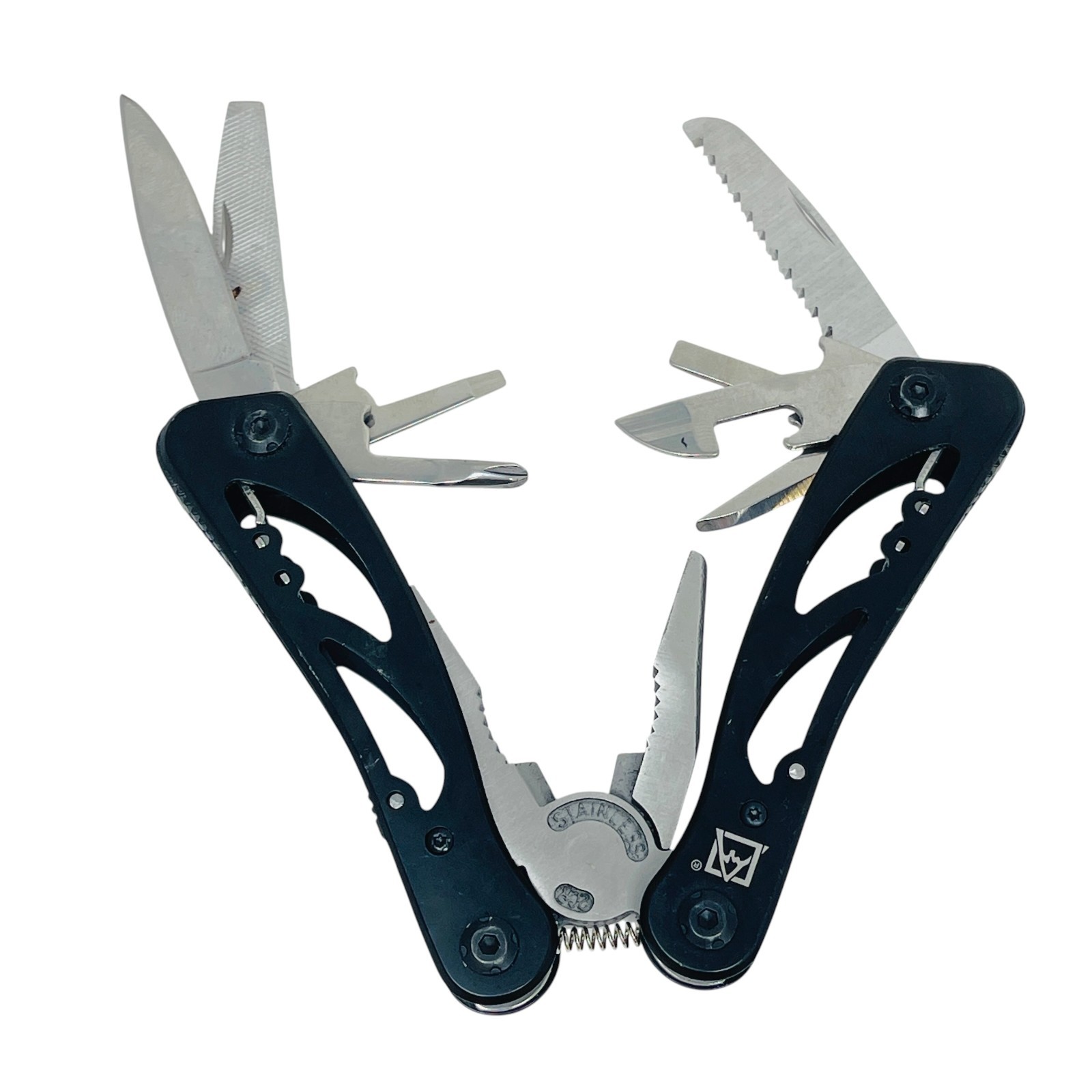 Blue Ridge Multi-Tool Pliers Set Tactical Black Skeleton Pliers EDC, 3 Pcs
