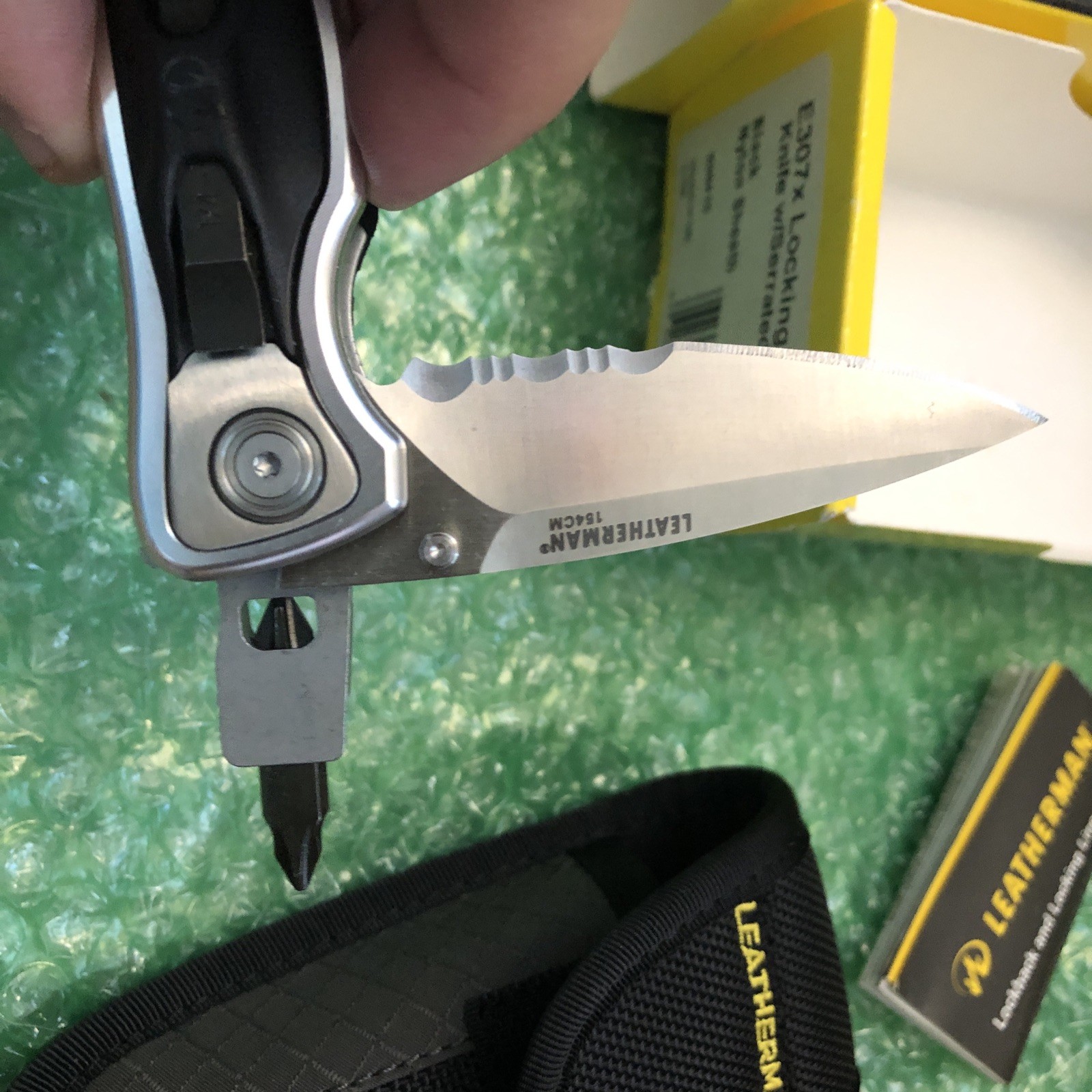 Leatherman E307x knife w/Serrated Blade (Similar to e306x e304x Expanse Series)