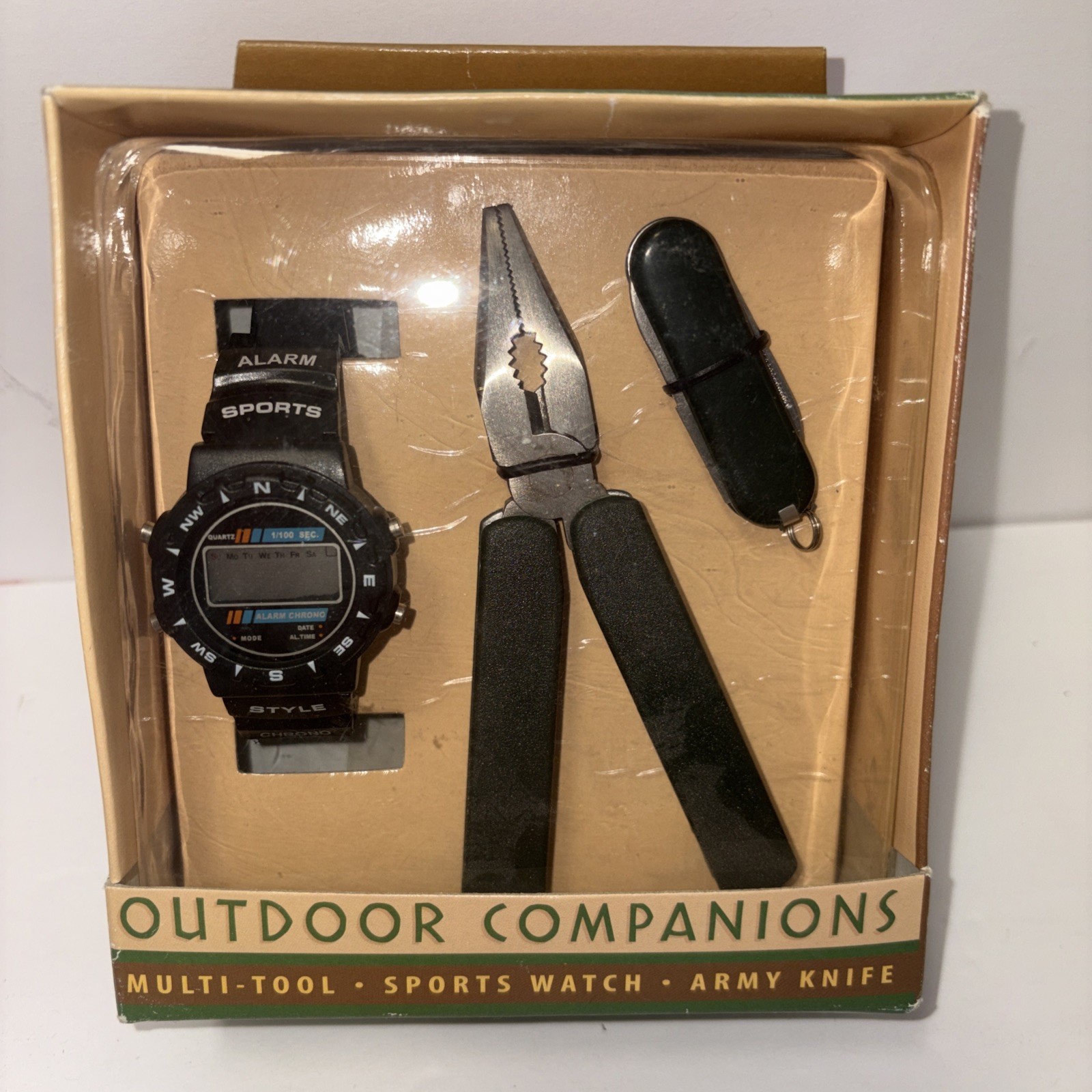 🌹New VTG Outdoor Companions Pocket Multi-Tool, Sports Watch, Pocket Knife Set