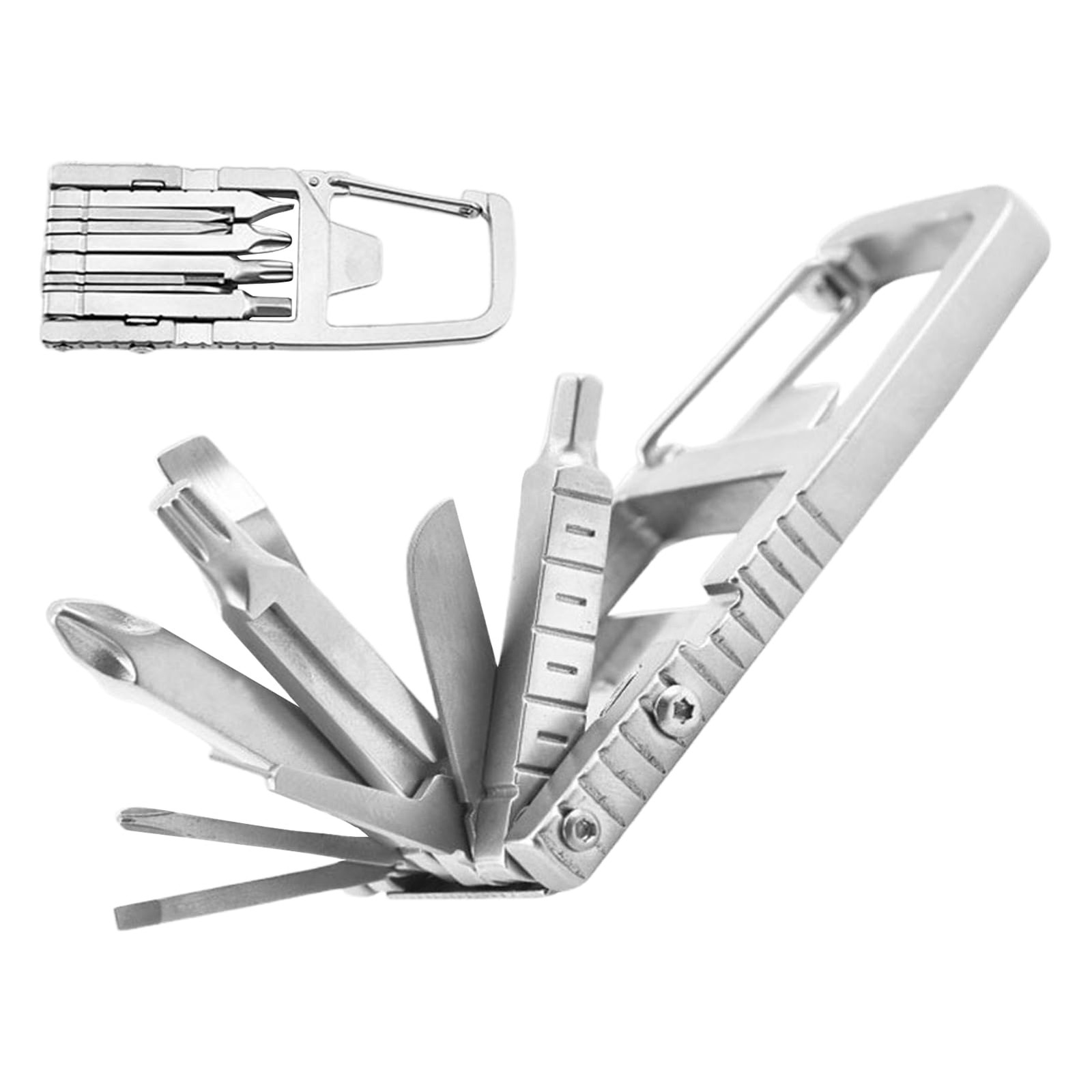 12 in 1 Keychain Multitool Screwdriver Bit, Portable Pocket Tool with Screwdr…