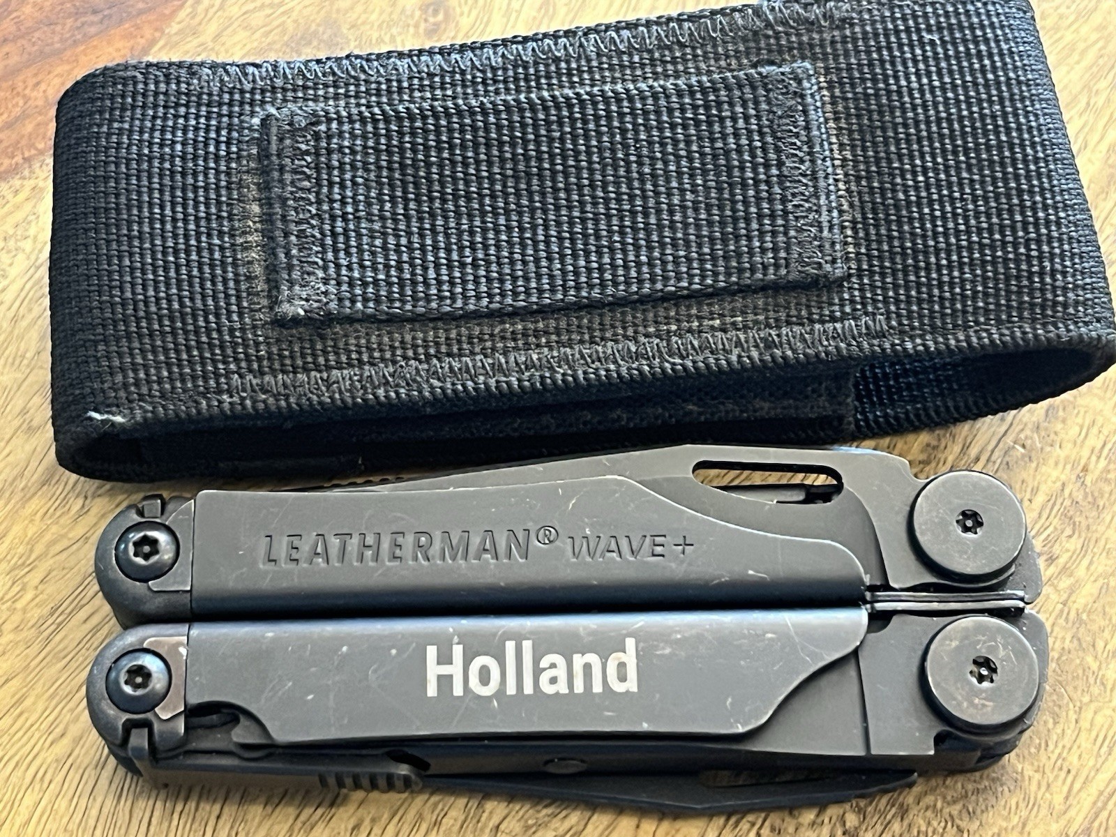 2025 Leatherman Wave Plus Black Oxide Multi-Tool EXCELLENT!!! w/Beautiful Sheath