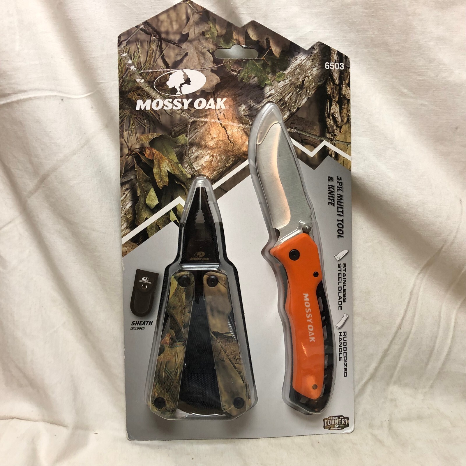 2 Pack Multi Tool and Knife Mossy Oak New In Package Hunting Survival Fishing