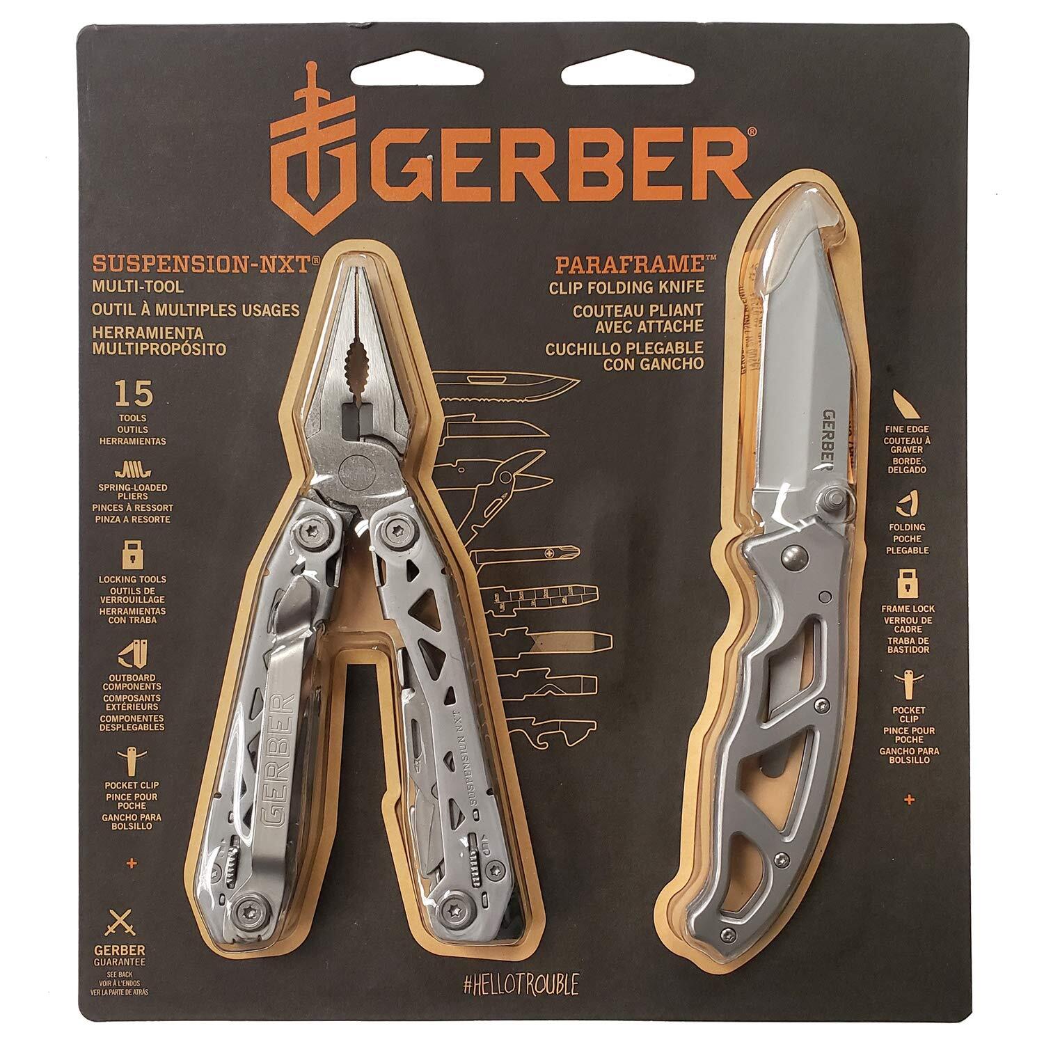 Gerber Gear 2 Piece Multitool and Knife Combo Tool Kit,31-003851