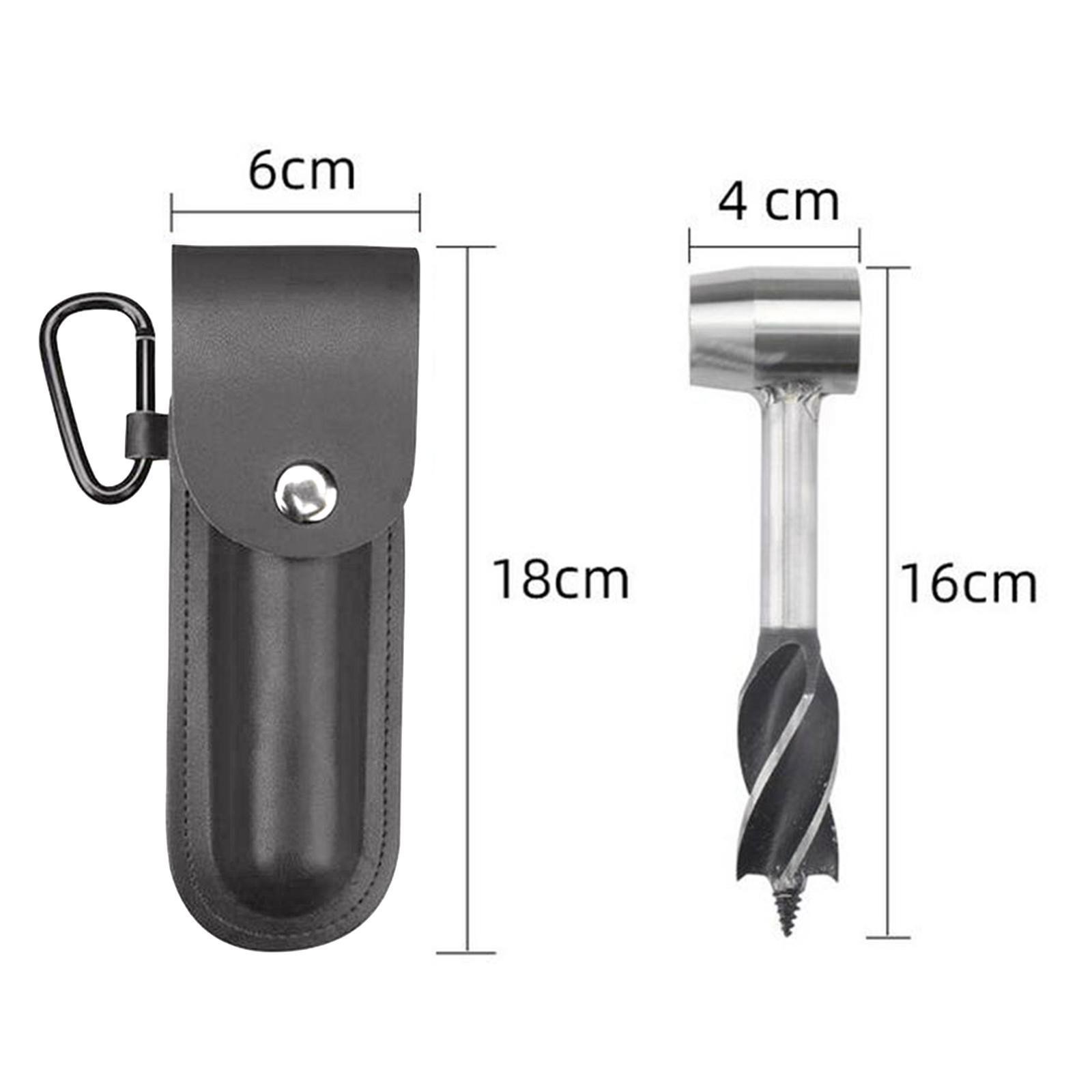 Heavy Duty Hand Auger Drill Bit Survival Camping Wrench Backpacking Screw