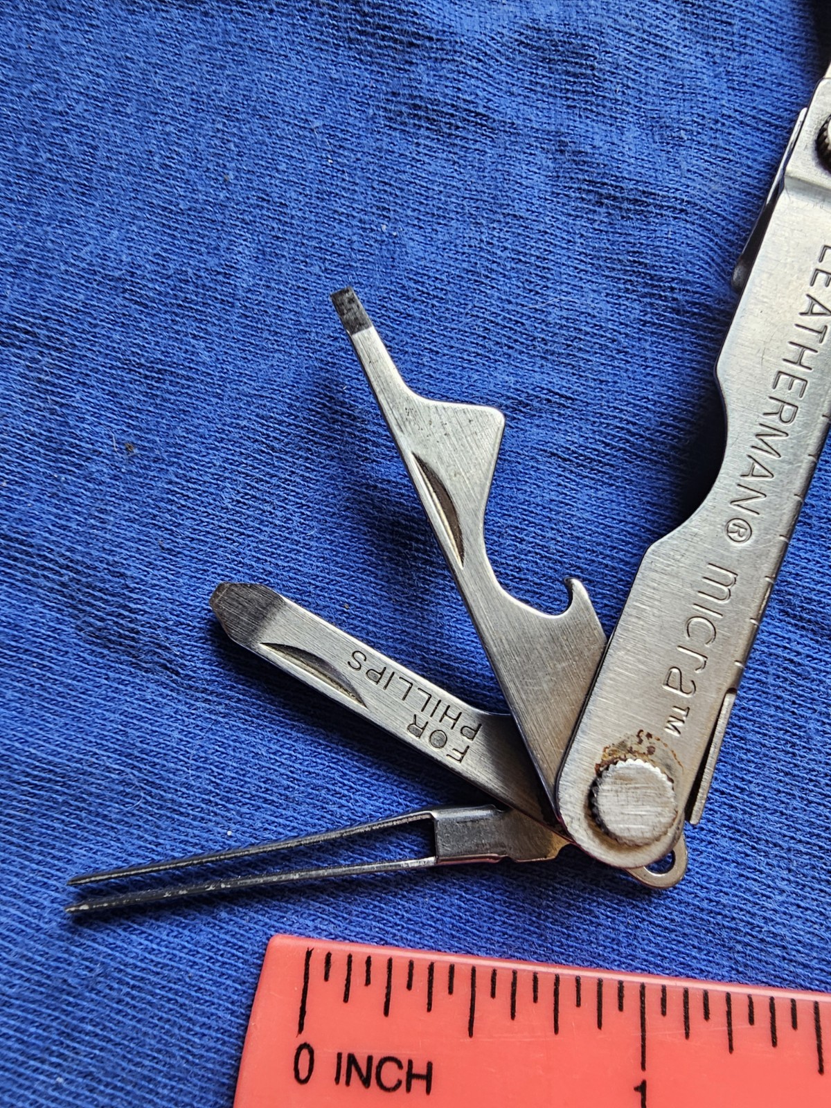 Leatherman Micra Mini Multi-Tool, Knife, Scissors, Key Ring, Black BOD 0921 VGUC