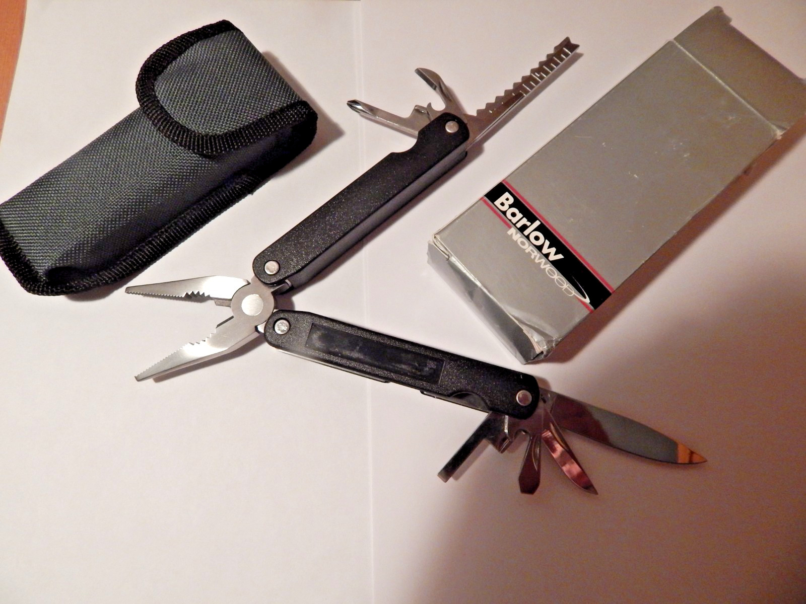 Barlow Multi-Tool Pocket Knife With Nylon Case.
