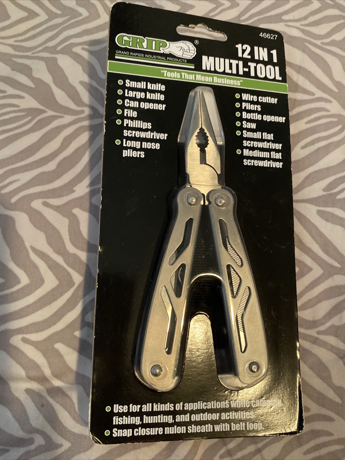 Set of 3 GRIP 12-in-1 Pocket Multi-Tool – 46627 New Sealed Free Shipping