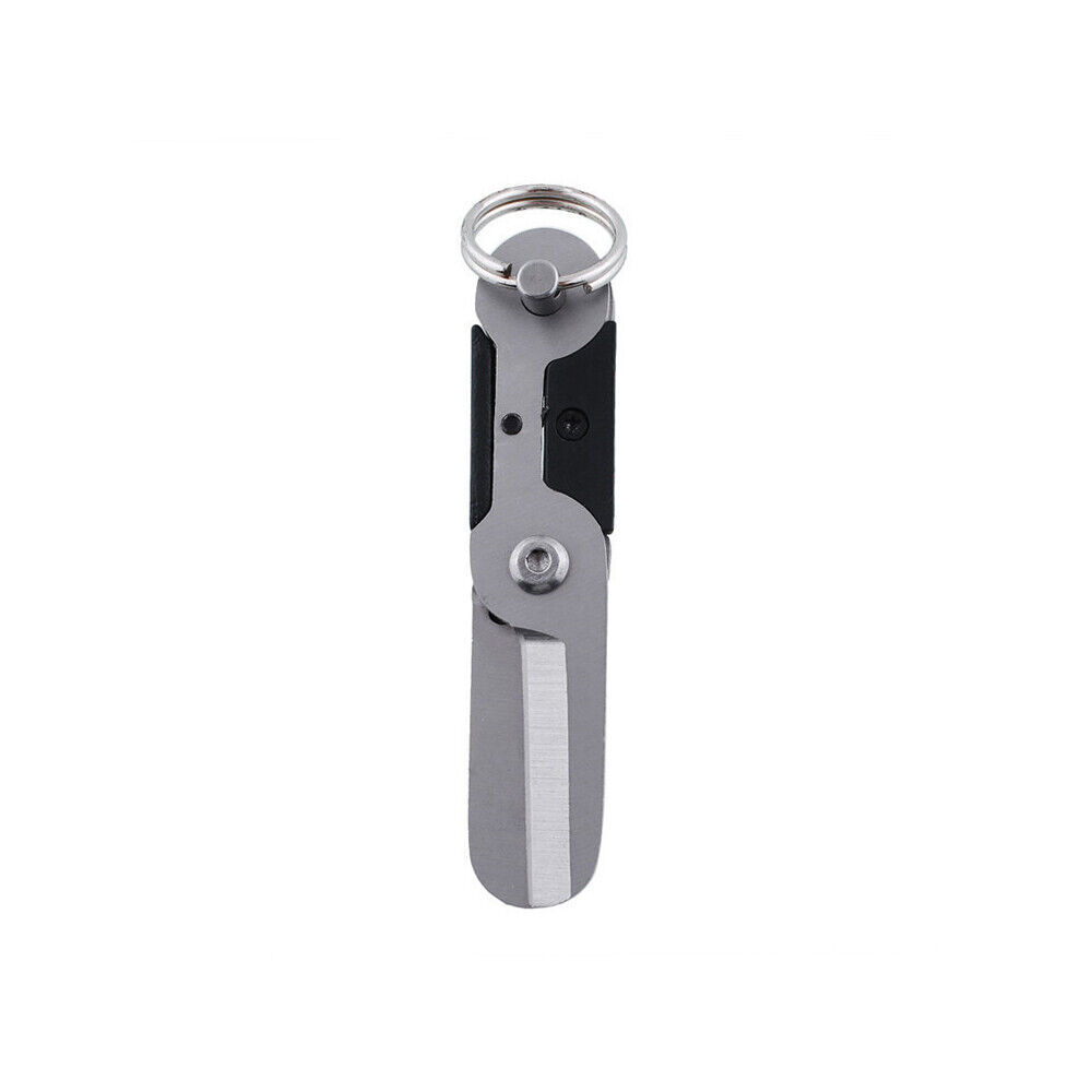 3pcs Gear Mini Scissor Spring Load Detachable Keychain Multi Tool Survival EDC
