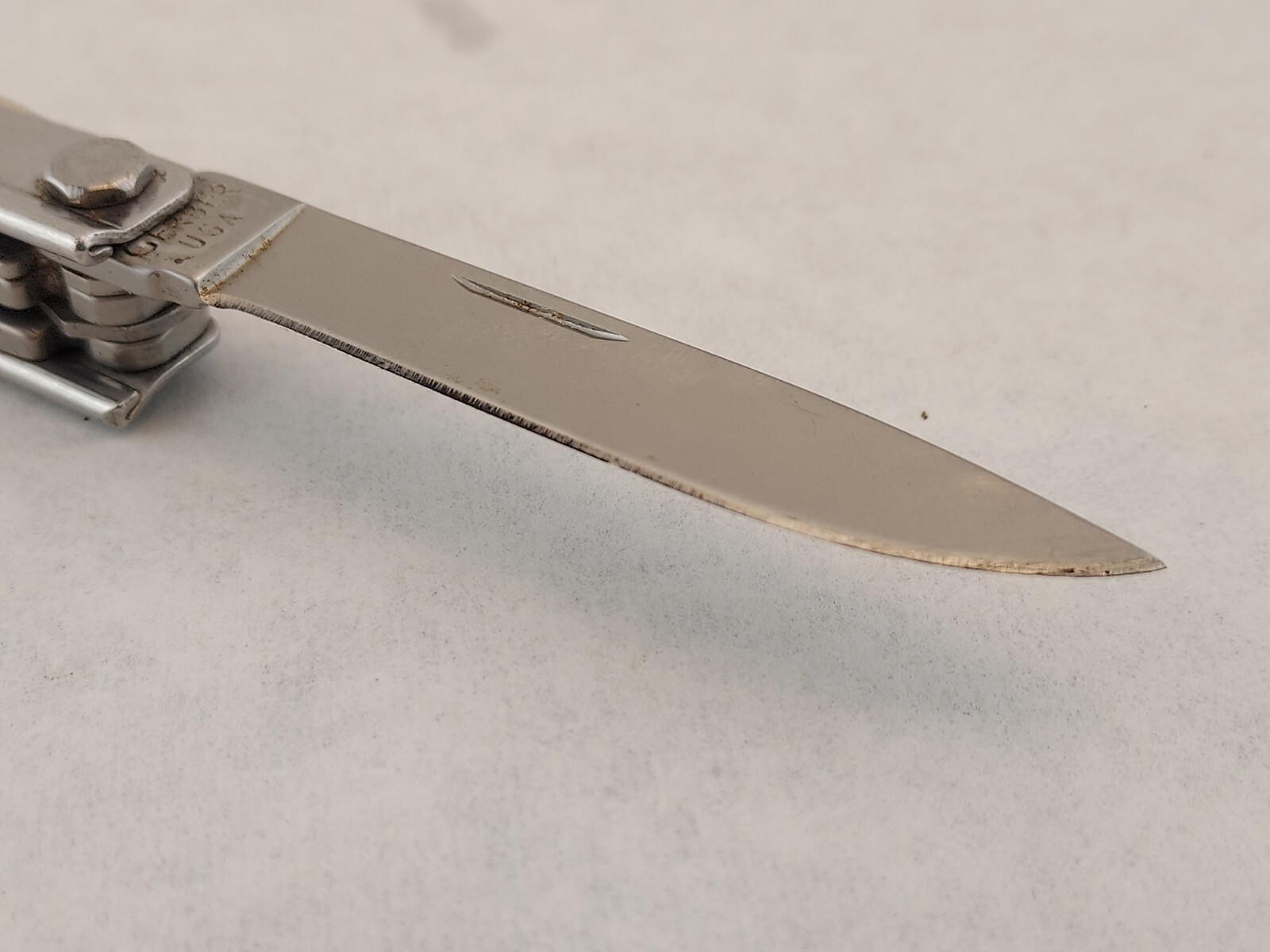 Vintage Gerber Stainless Multi Plier Needle Nose Knife Can Opener Screwdriver US
