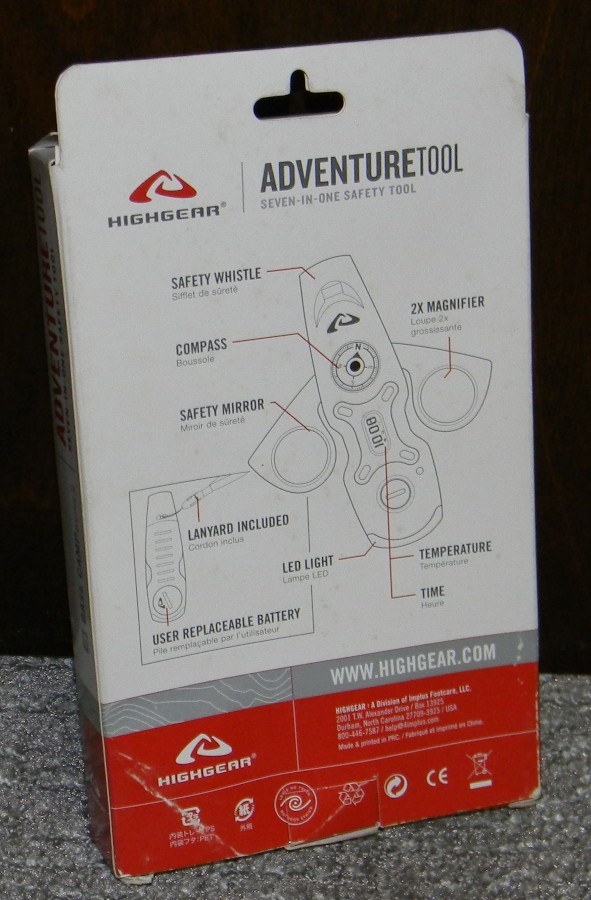 Highgear Adventure Tool / 7 in 1 Safety Tool – Hiking, Camping