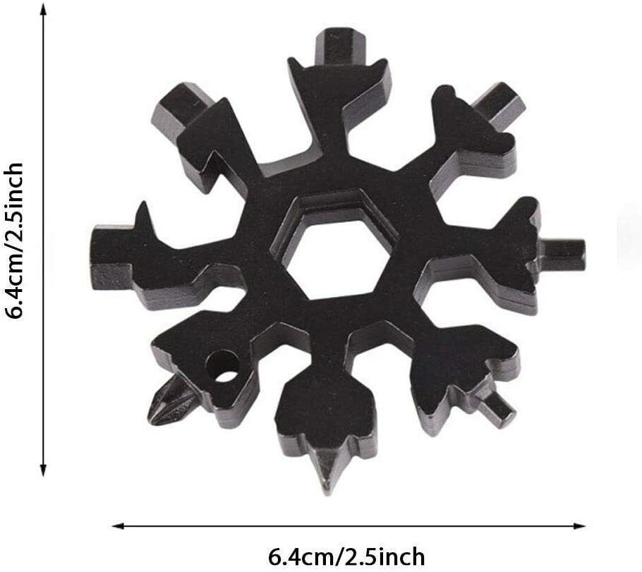 18 In 1 snowflake multitool stainless steel bicycle multifunctional tool