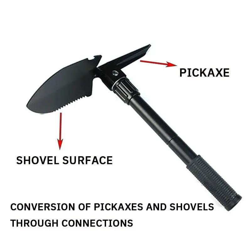 Military Folding Shovel Multifunction Camping Fishing Outdoor Pickaxe Tool