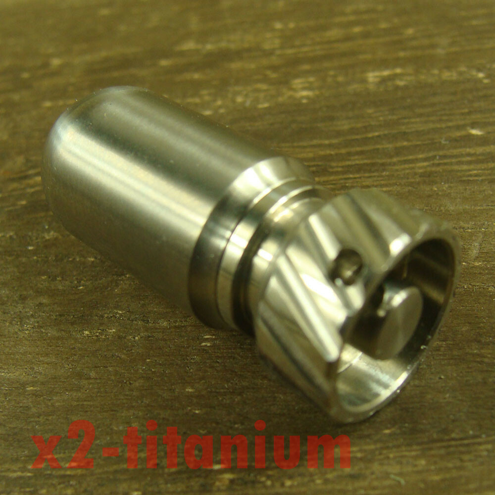 Titanium ” Bomb ” shaped Waterproof Capsule pill Bottle Key chain pendant XH540