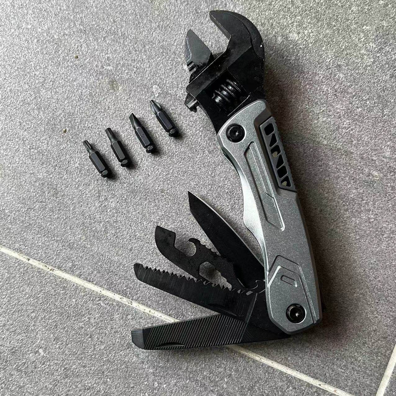 Folding Adjustable Wrench Multi Tool Portable Pocket EDC Repair Tool Compact