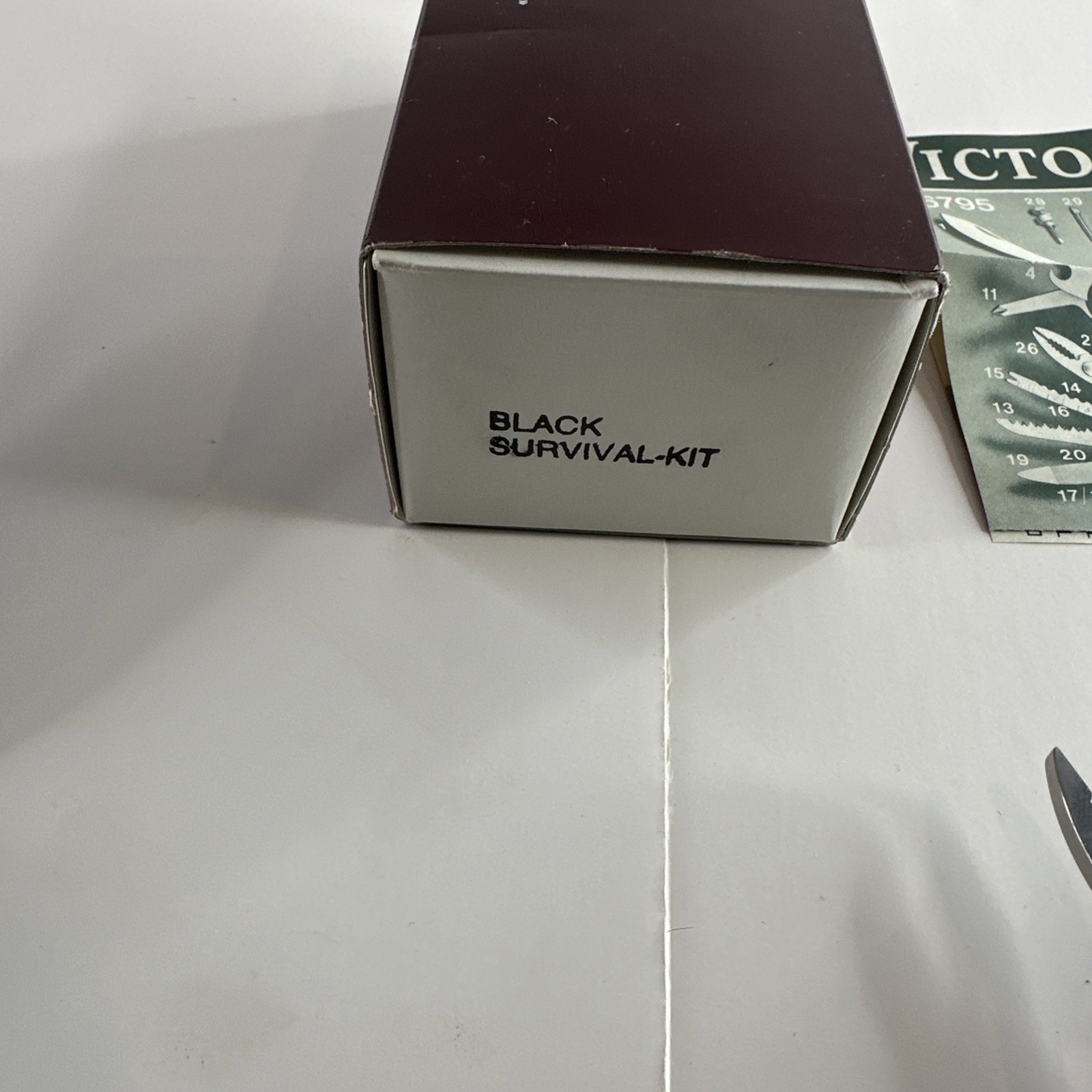 Vintage Victorinox Black Survival Kit – Swiss Champ – SOS Set – New Old Stock