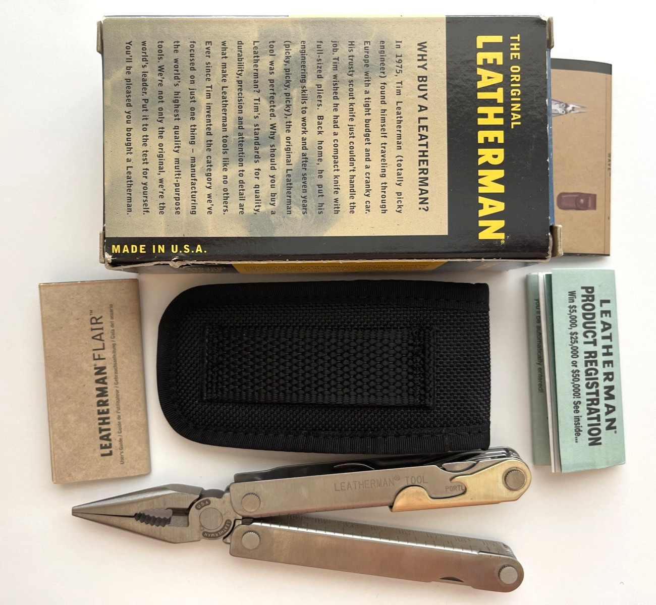 Leatherman Flair Multi-Tool Nylon Sheath USA