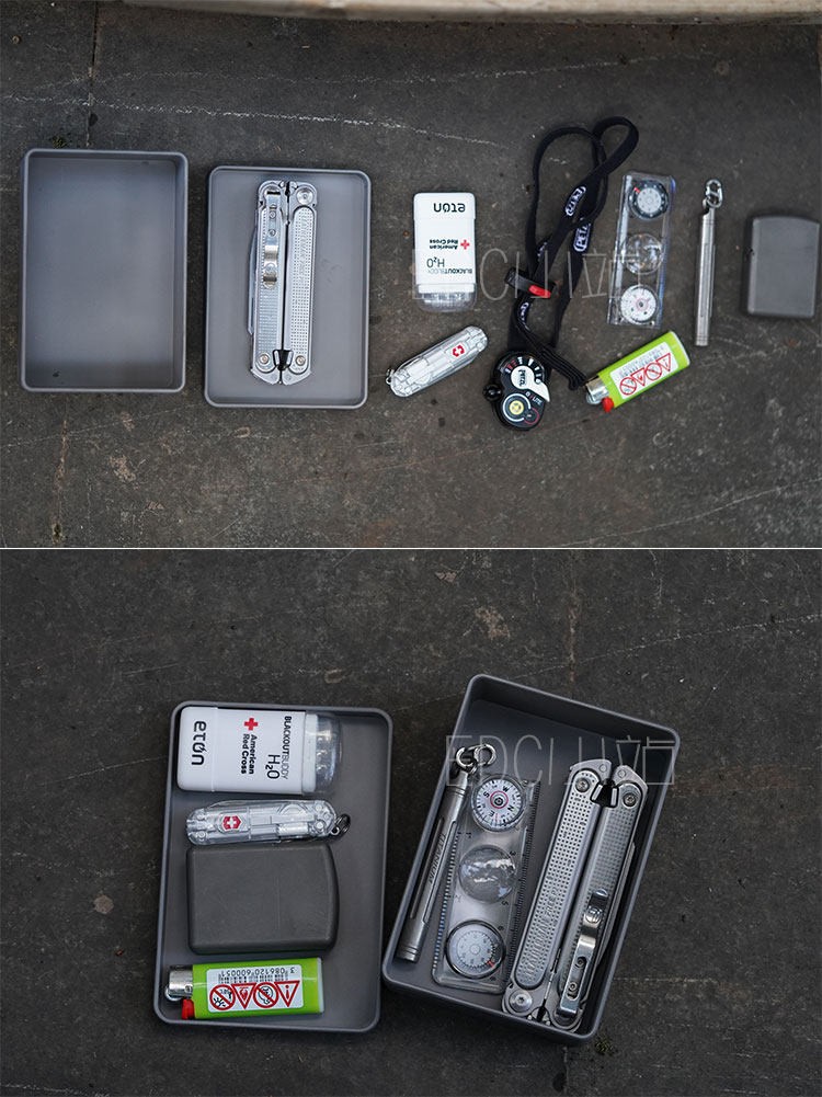 Titanium alloy Survival Box CNC Engraving Apocalypse Survival Storage Box