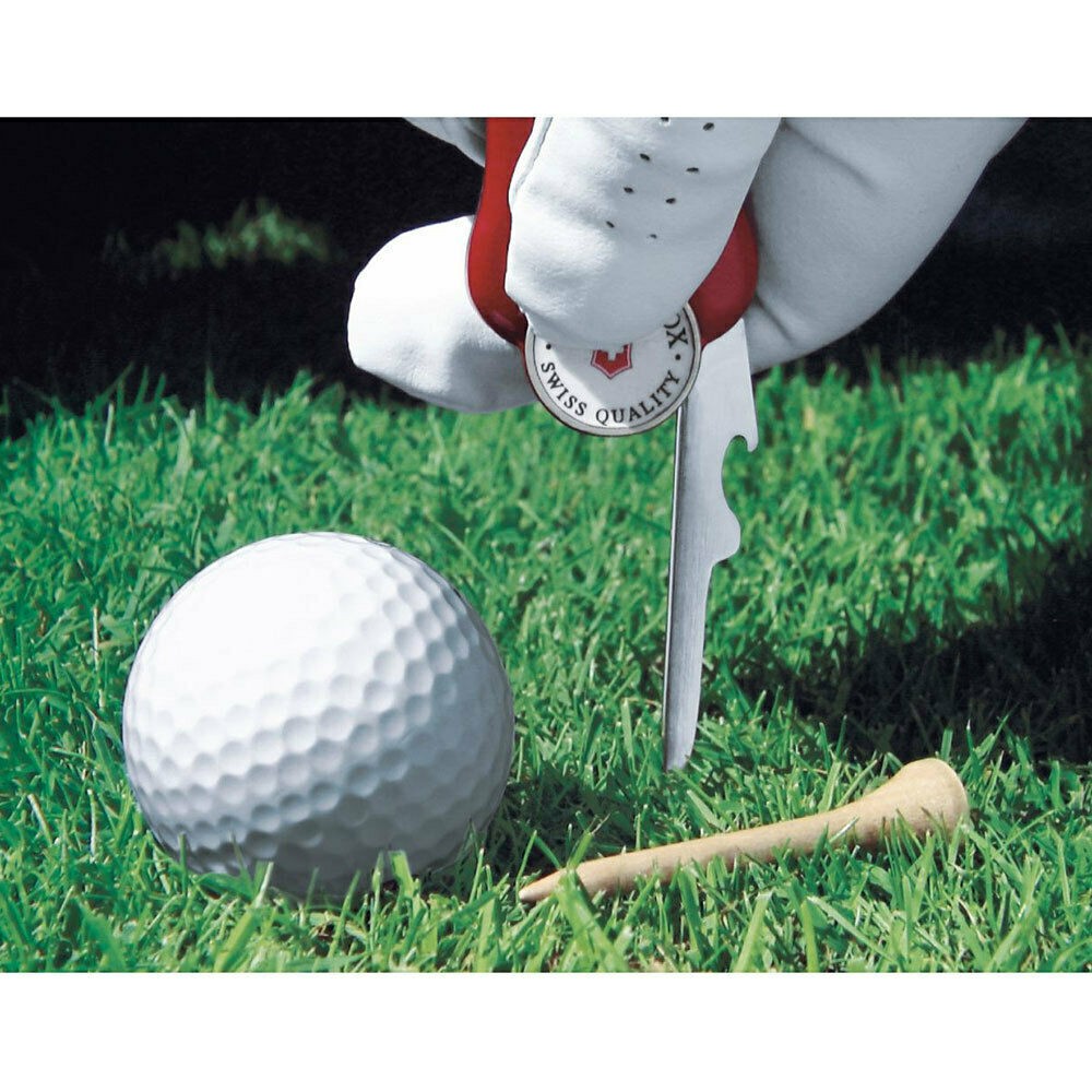 Victorinox Swiss Army Knife Sport Golf Tool Marker Divot Repair – Red
