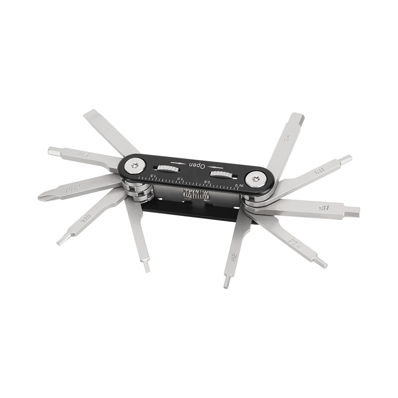 CAMVATE Folding Multi-Tool w/ Allen Wrenches Hex Keys & Screwdrivers & Torx T10