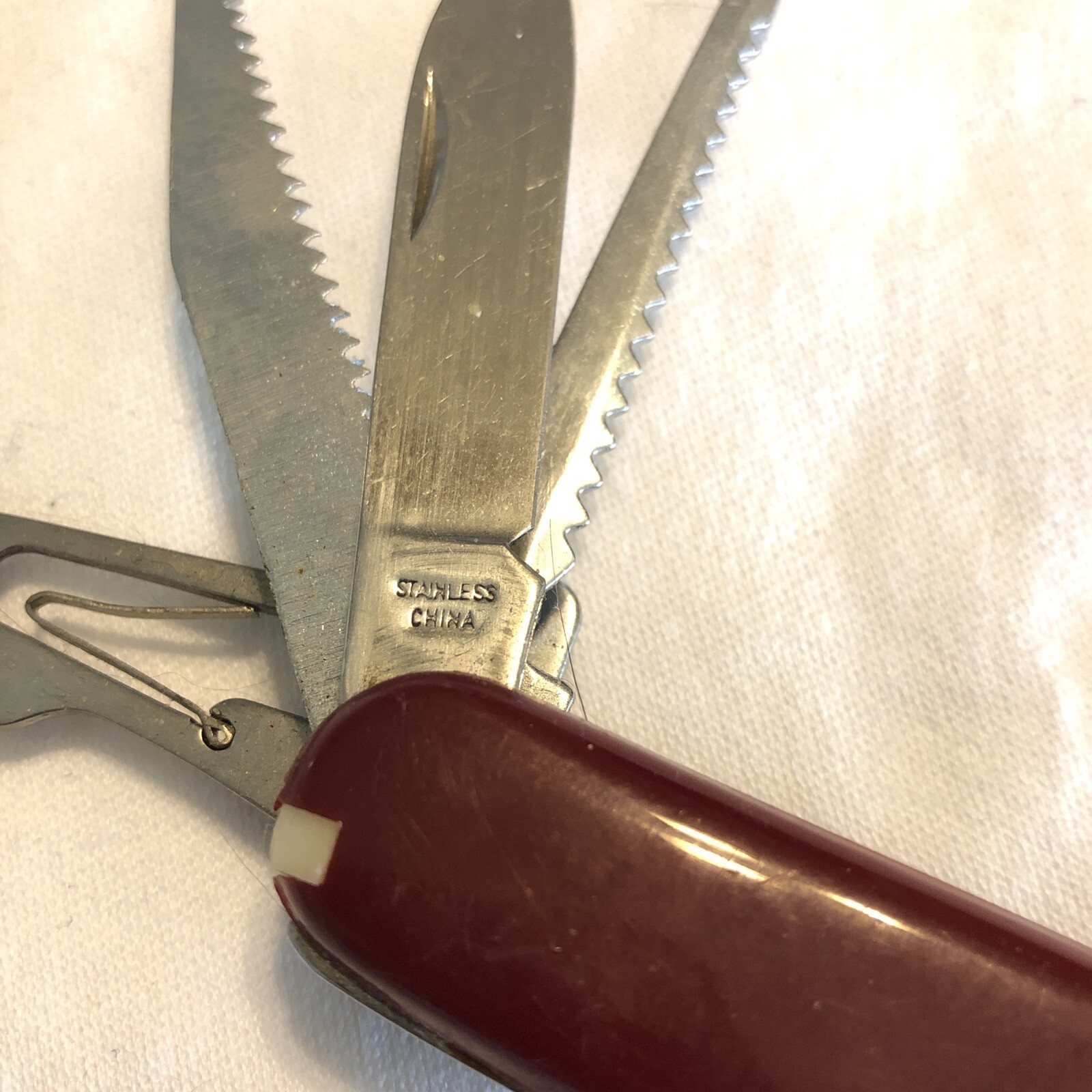 Stainless Steel Multi Tool Pocket Knife – 11 Tools including knife, saw, awl,etc
