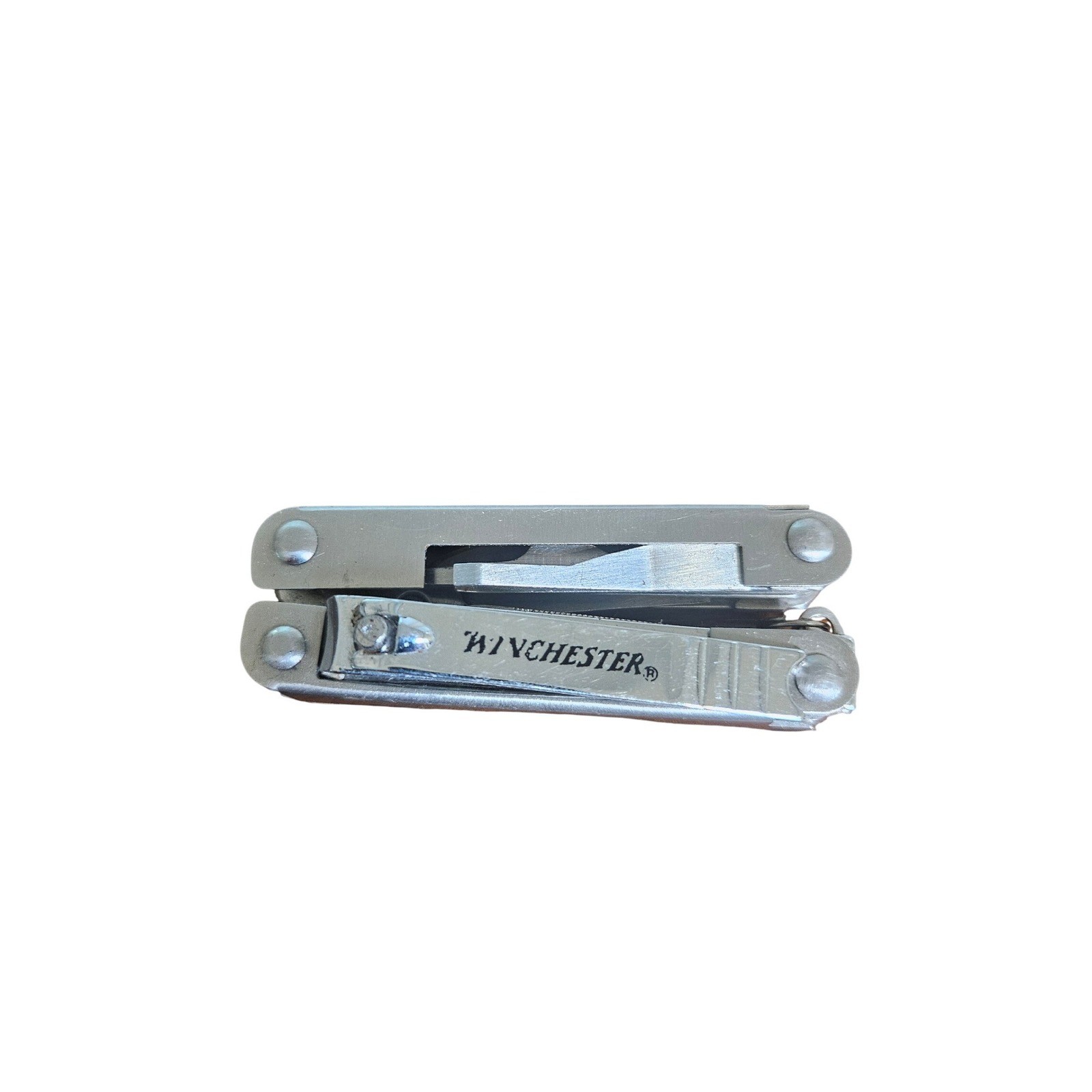 Winchester Multi-Tool Unisex OS Silver Nail Clipper Pocket Folding Tool