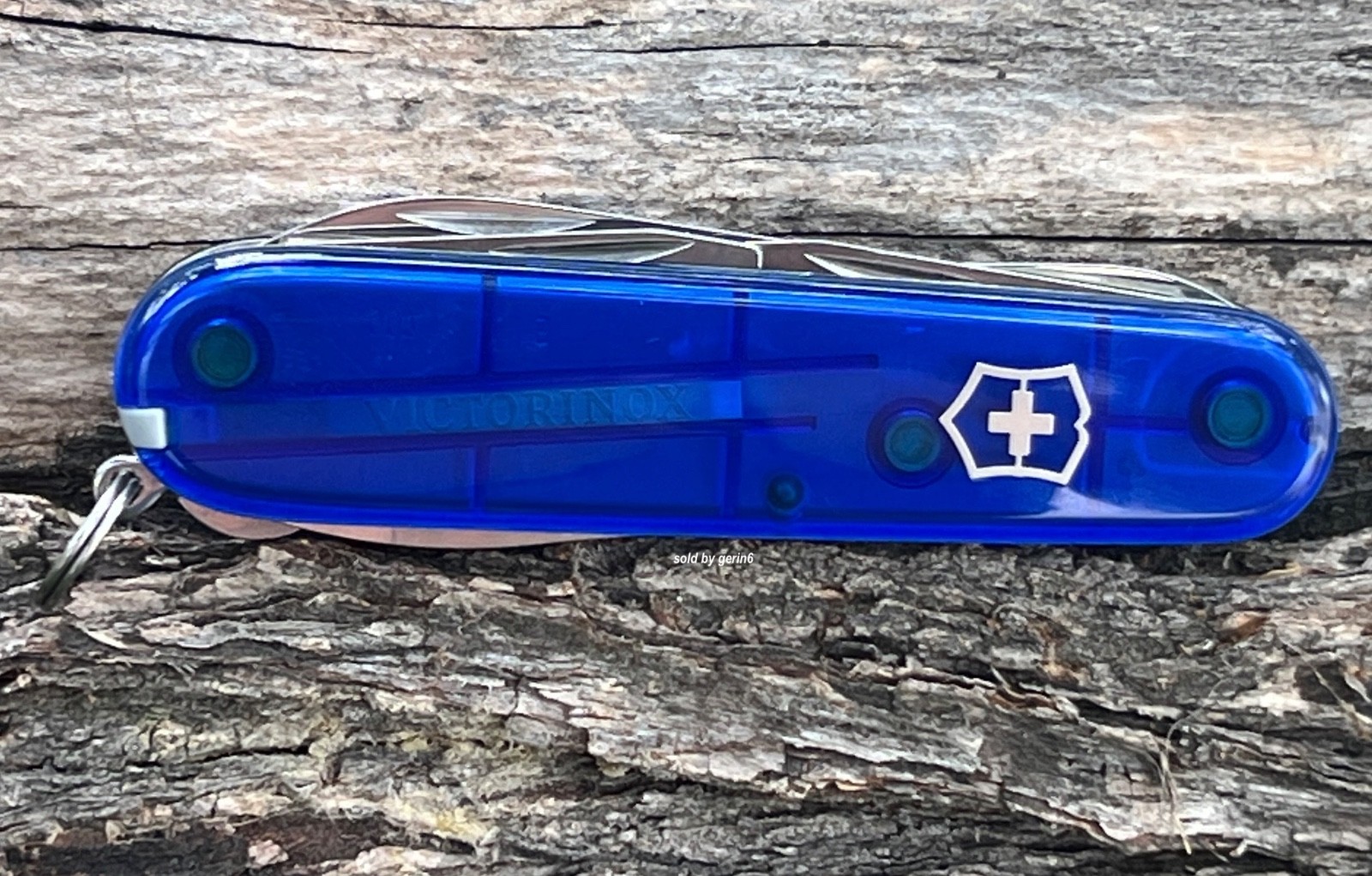 Swiss Army Knife, Blue Transparent Climber, Victorinox 1.3703.T2, New In Box