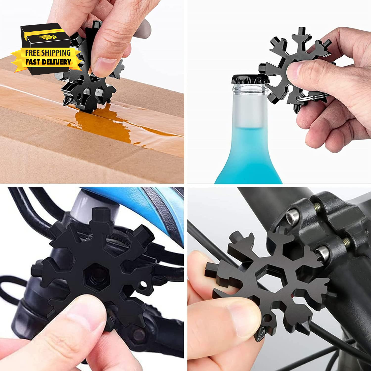 18-In-1 Snowflake Multi Tool, Fathers Day Mens Gifts, Birthday Gifts for Mens Da