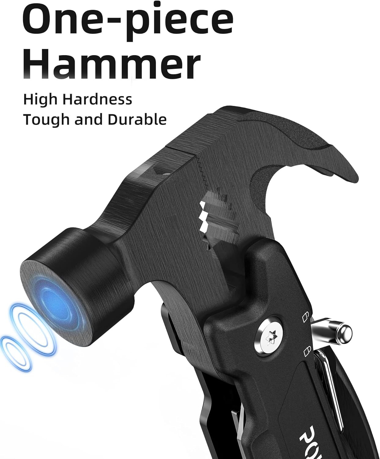 14-In-1 Durable Multitool Hammer with DIY Stickers, Safety Lock Screwdriver Bits