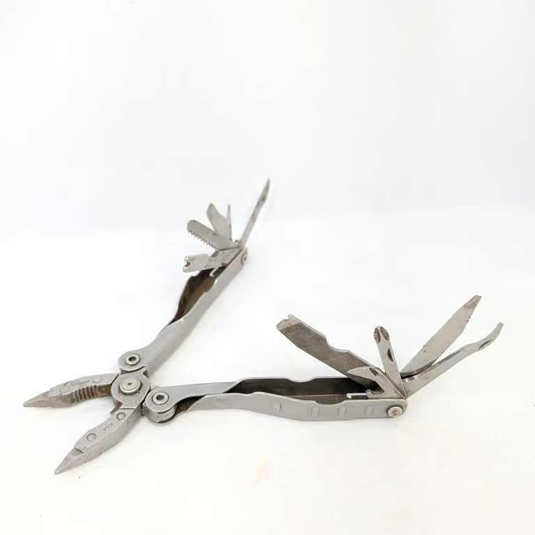 Schrade Tough Tool Multi-Tool USA Made Vintage Pliers Stainless PAT PEND Silver