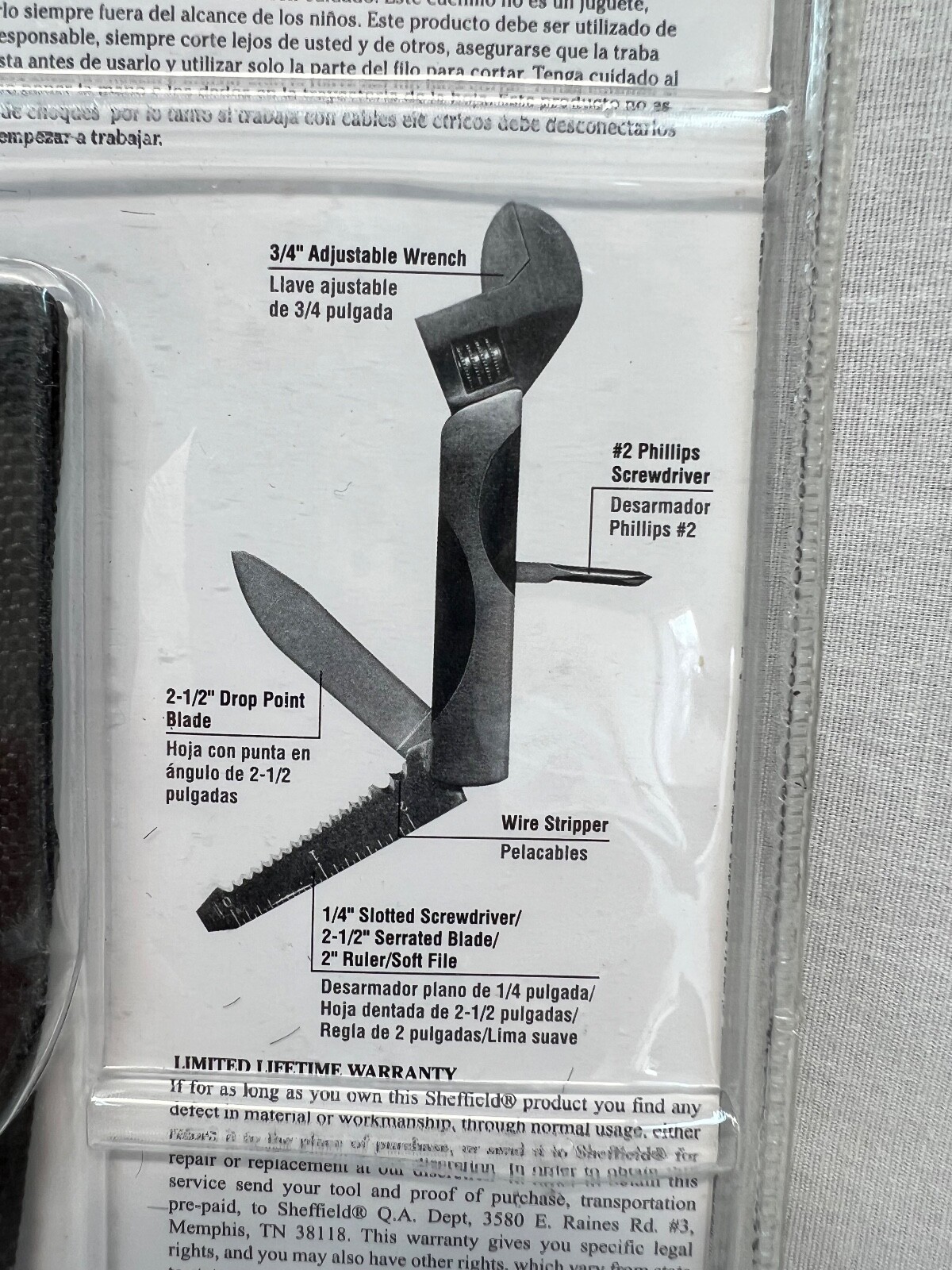 The Wrench 8 Function Multi Tool Sheffield New