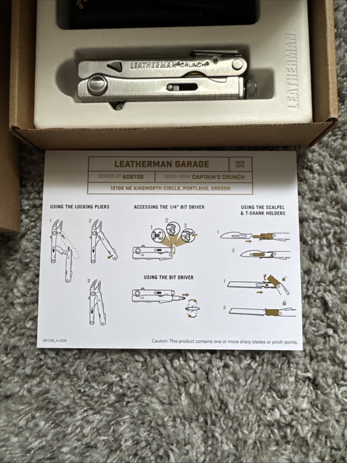 Leatherman Garage Batch 008 Captain’s Crunch Limited Edition Multi-Tool