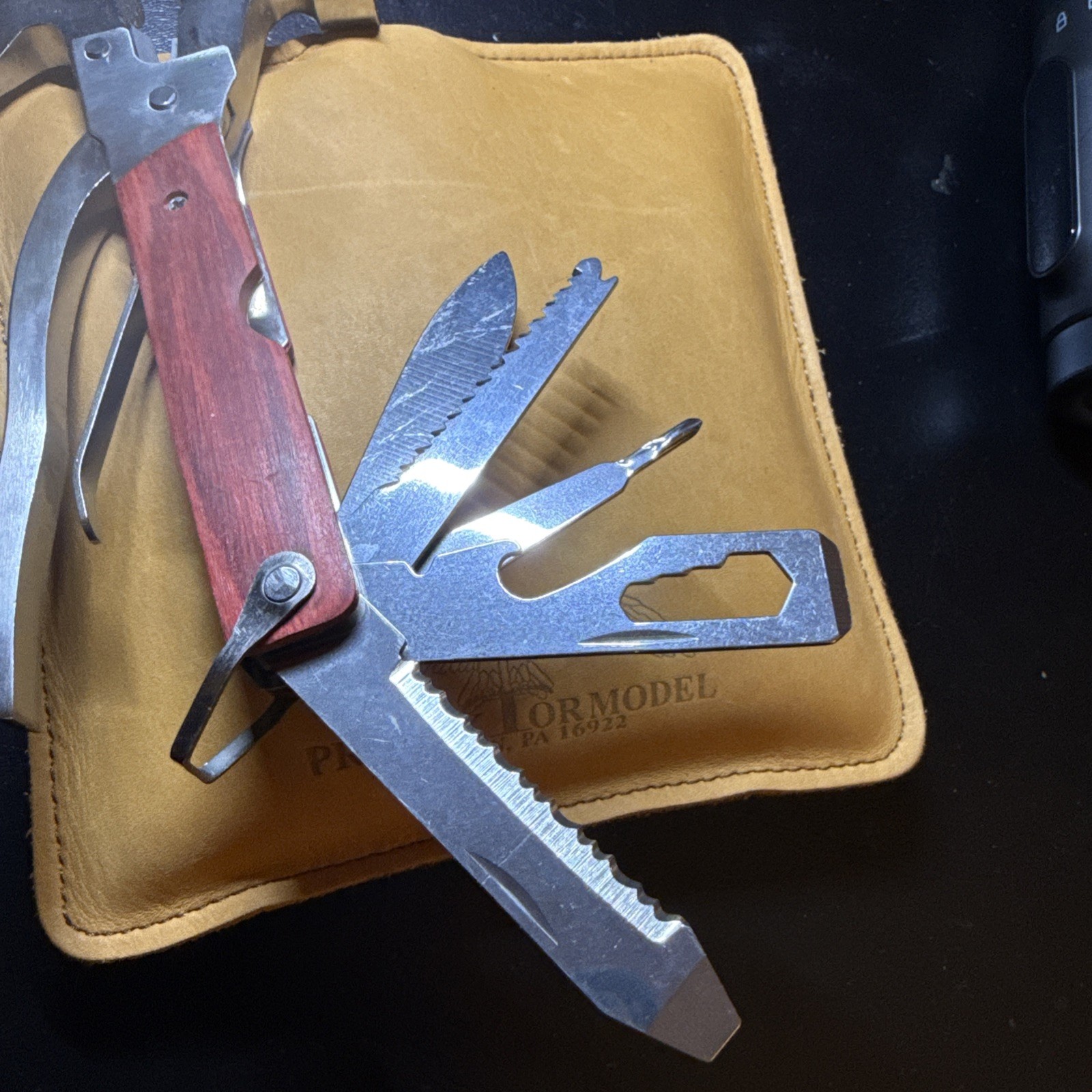 Multi Tools Purpose Camping Emergency Survival Axe Hatchet Hammer Gear Kit Set