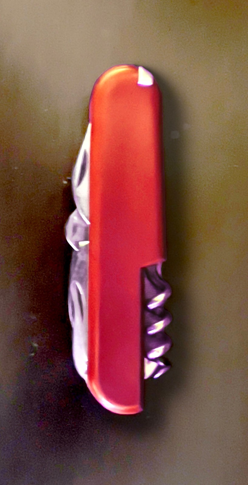 Vintage 3.5″ Red 7-in-One Multi-Tool Folding Pocket Knife