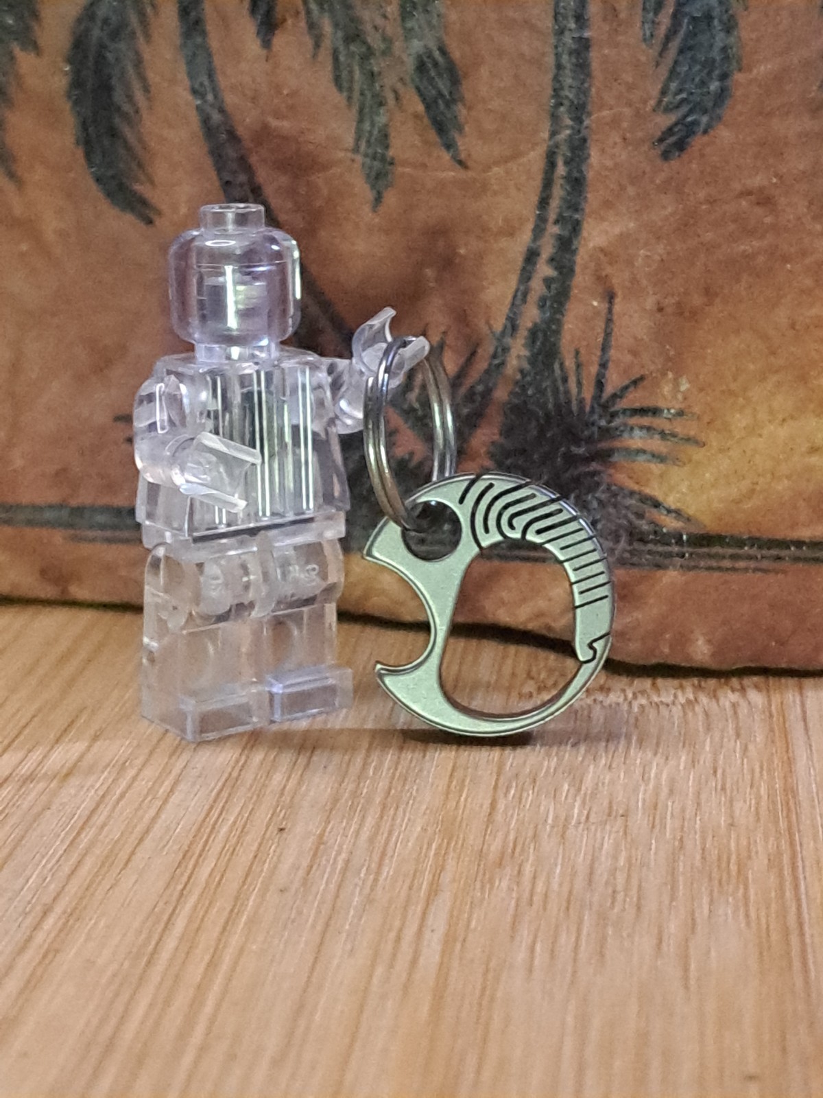 Mini EDC Titanium Keychain Carabiner With Built Bottle Opener
